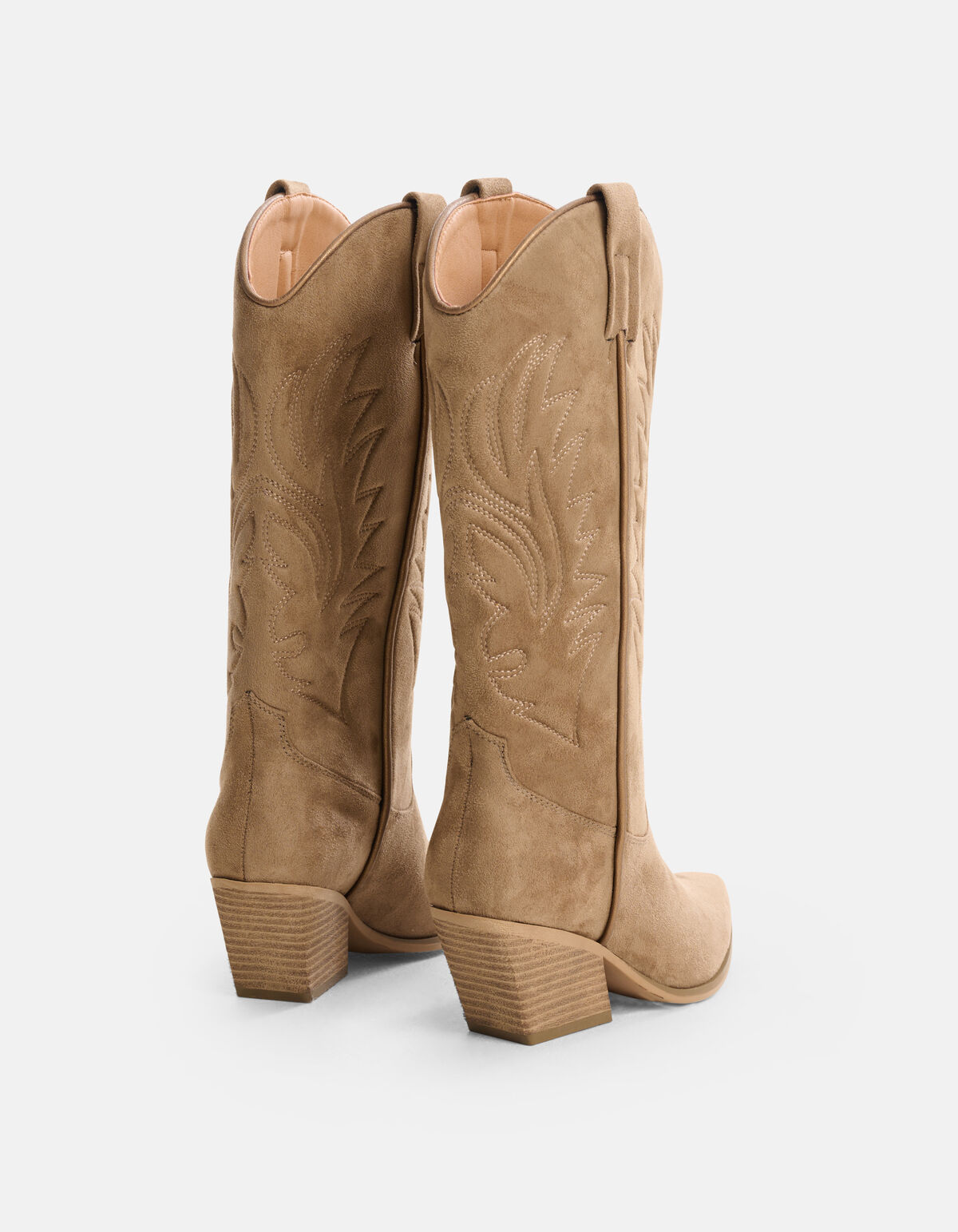 Middelhoge Cowboy Laarzen Taupe SHOEBY SHOES