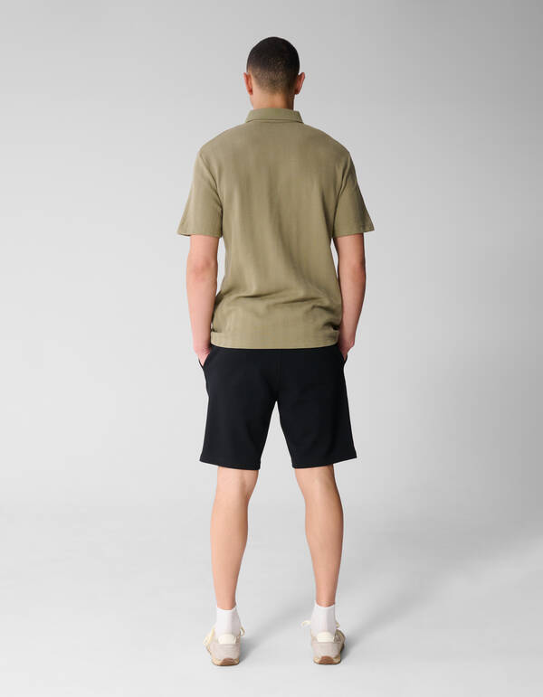 Waffle Stripe Polo Khaki SHOEBY MEN