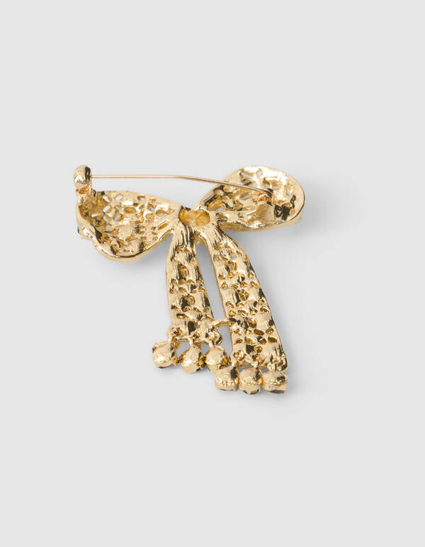 Strass Strik Broche Goud SHOEBY ACCESSOIRES