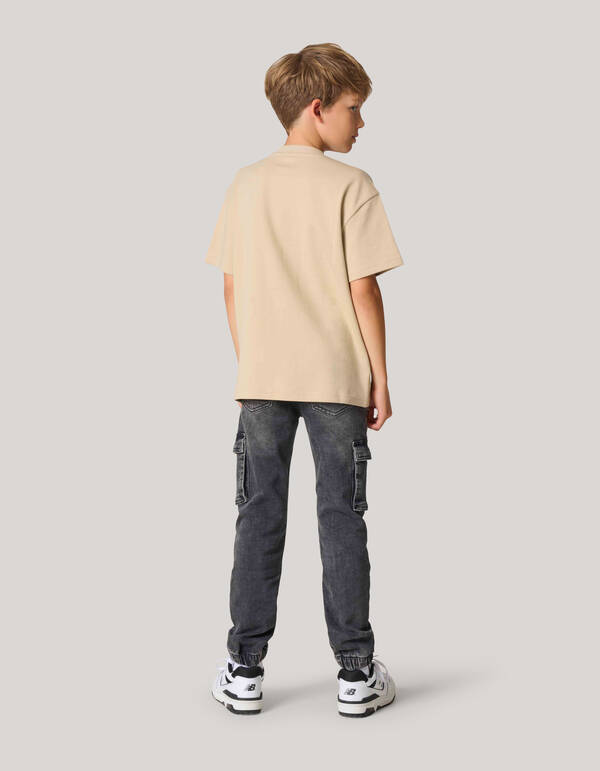 Heavy Basis T-shirt Beige SHOEBY BOYS