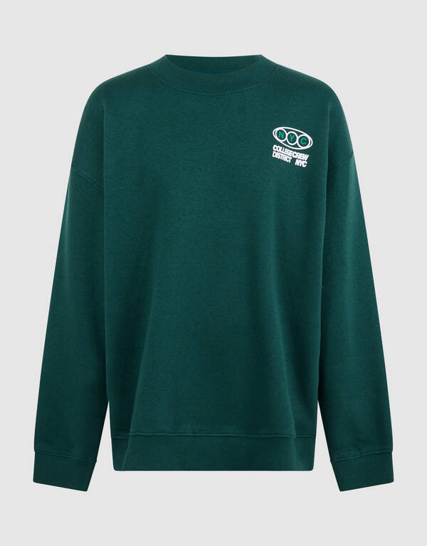 Oversized Sweater Donkergroen SHOEBY BOYS