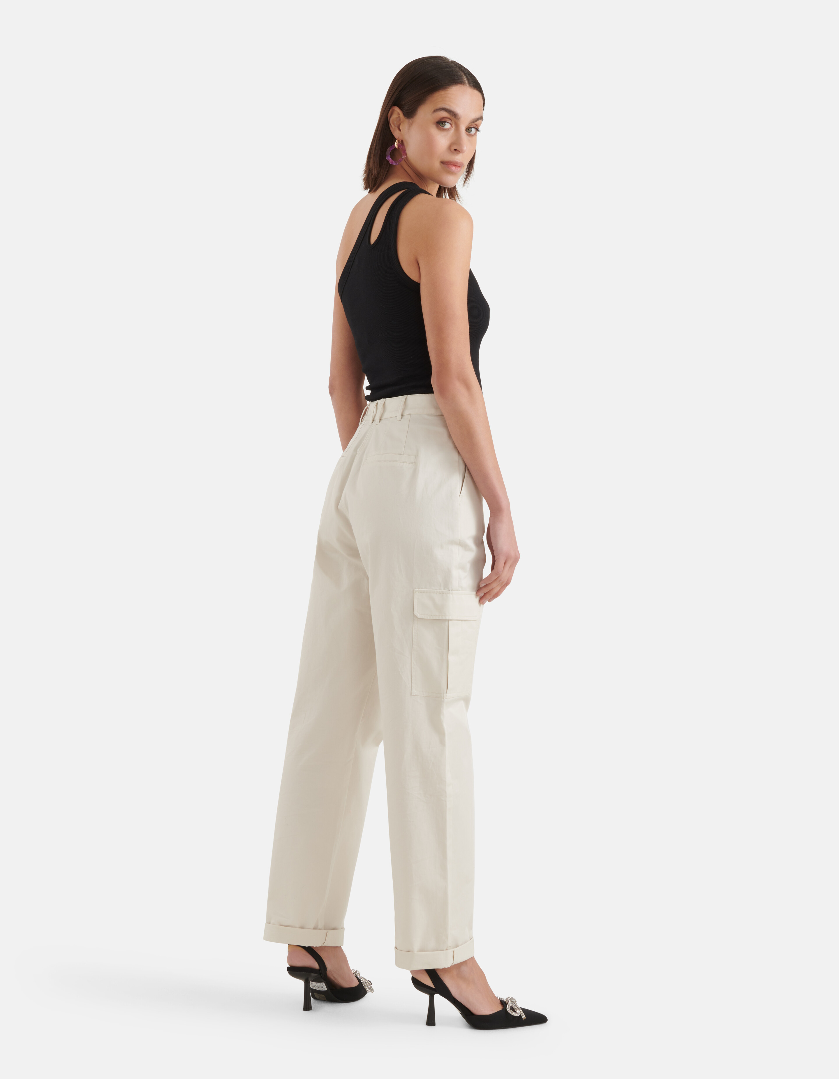 Cargo Broek Gebroken Wit SHOEBY WOMEN