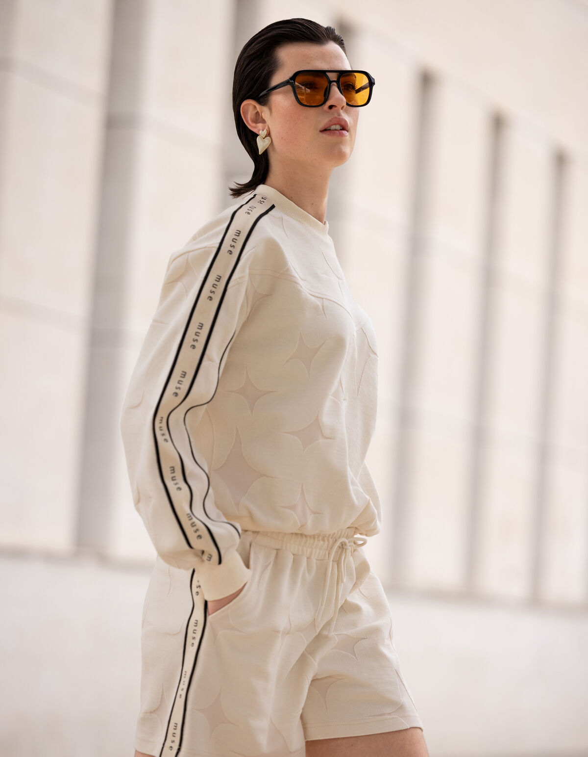 Twill Sweater Gebroken Wit SHOEBY WOMEN