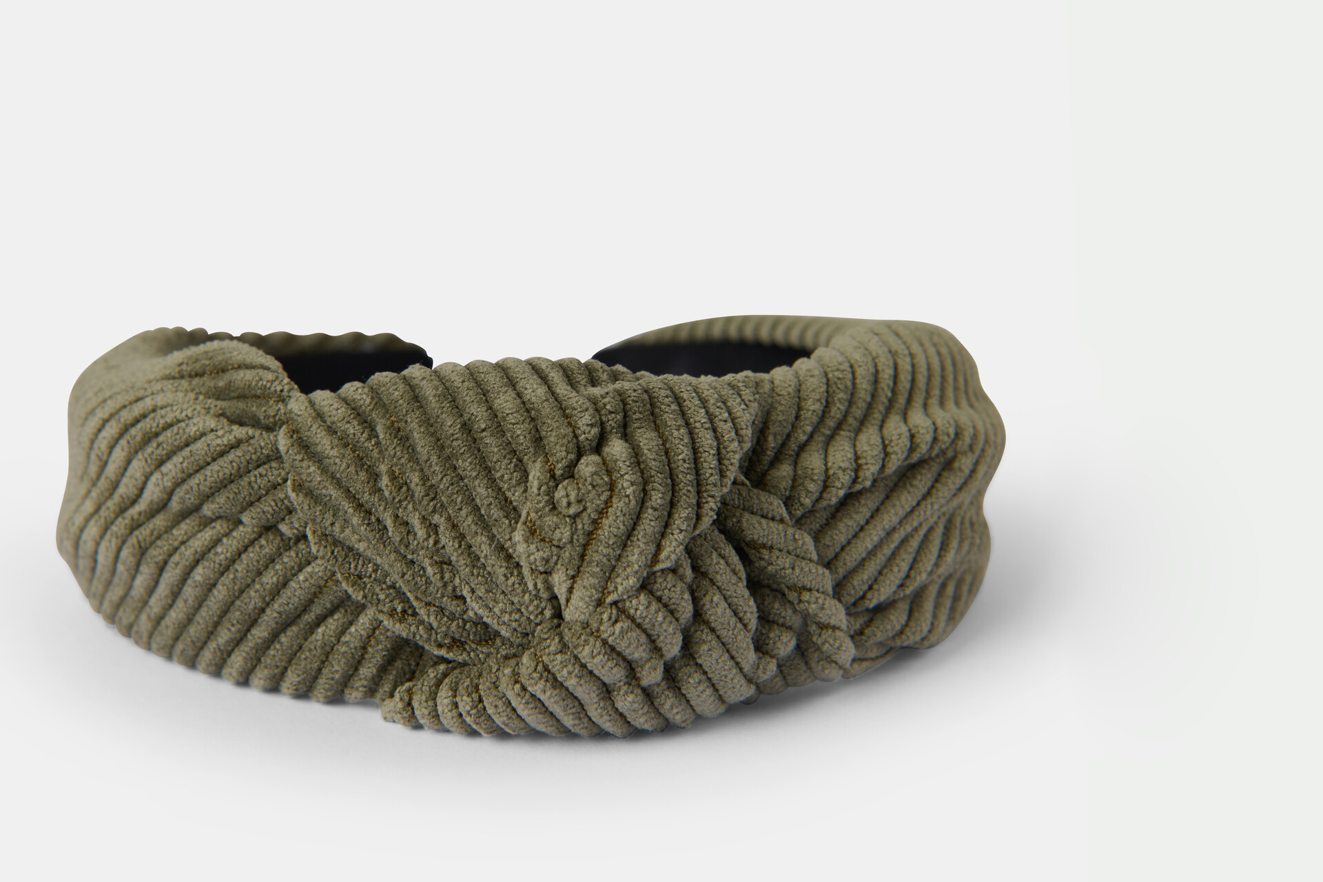 Rib Knot Haarband Donkergroen SHOEBY ACCESSOIRES