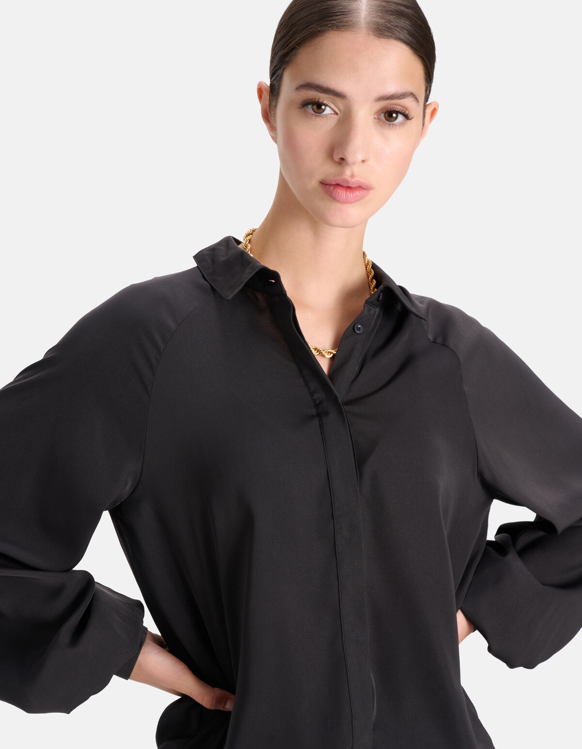 Soepelvallende Blouse Zwart SHOEBY WOMEN