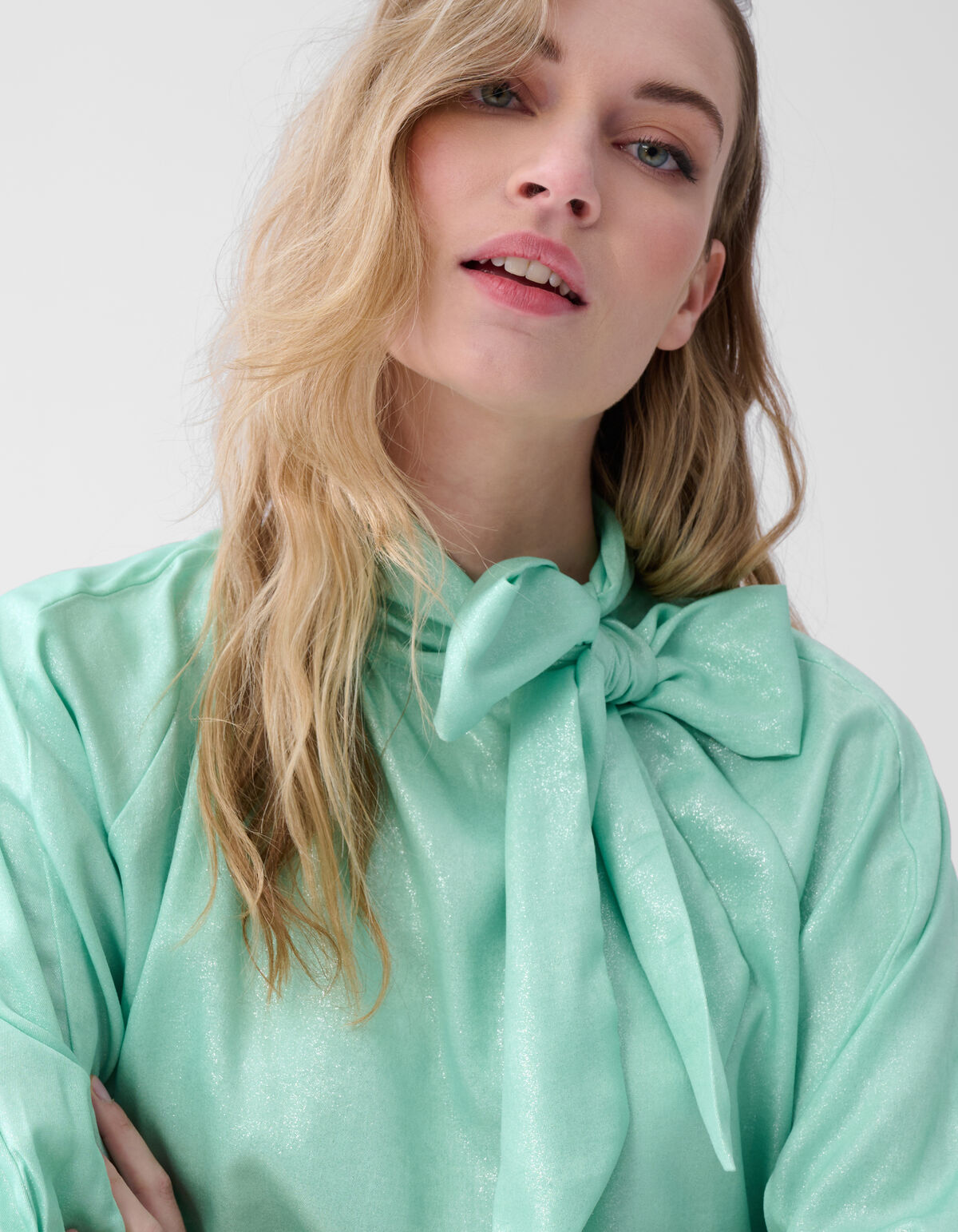 Shine Blouse Lichtgroen SHOEBY WOMEN