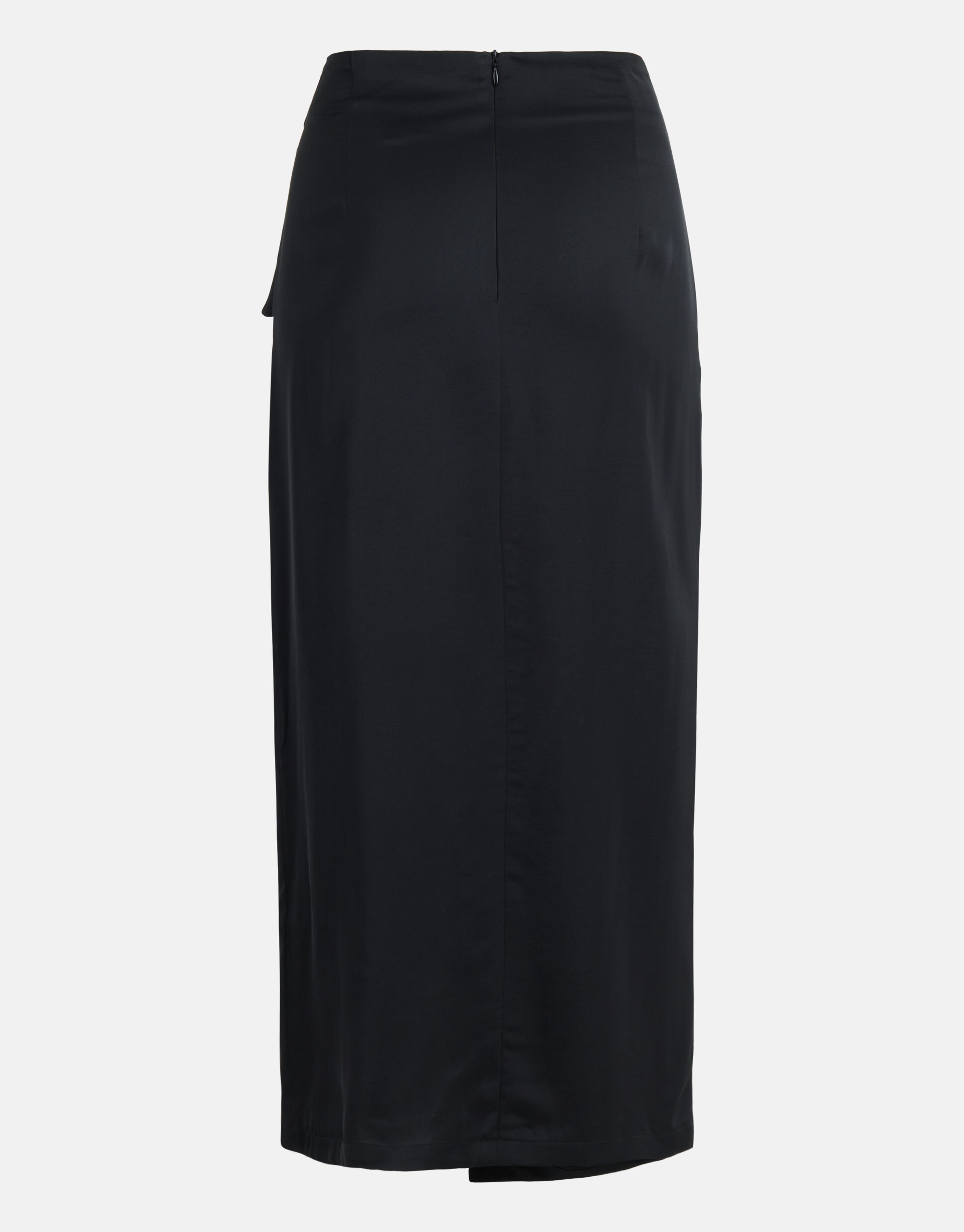 Satijnen Midi Rok Zwart SHOEBY WOMEN