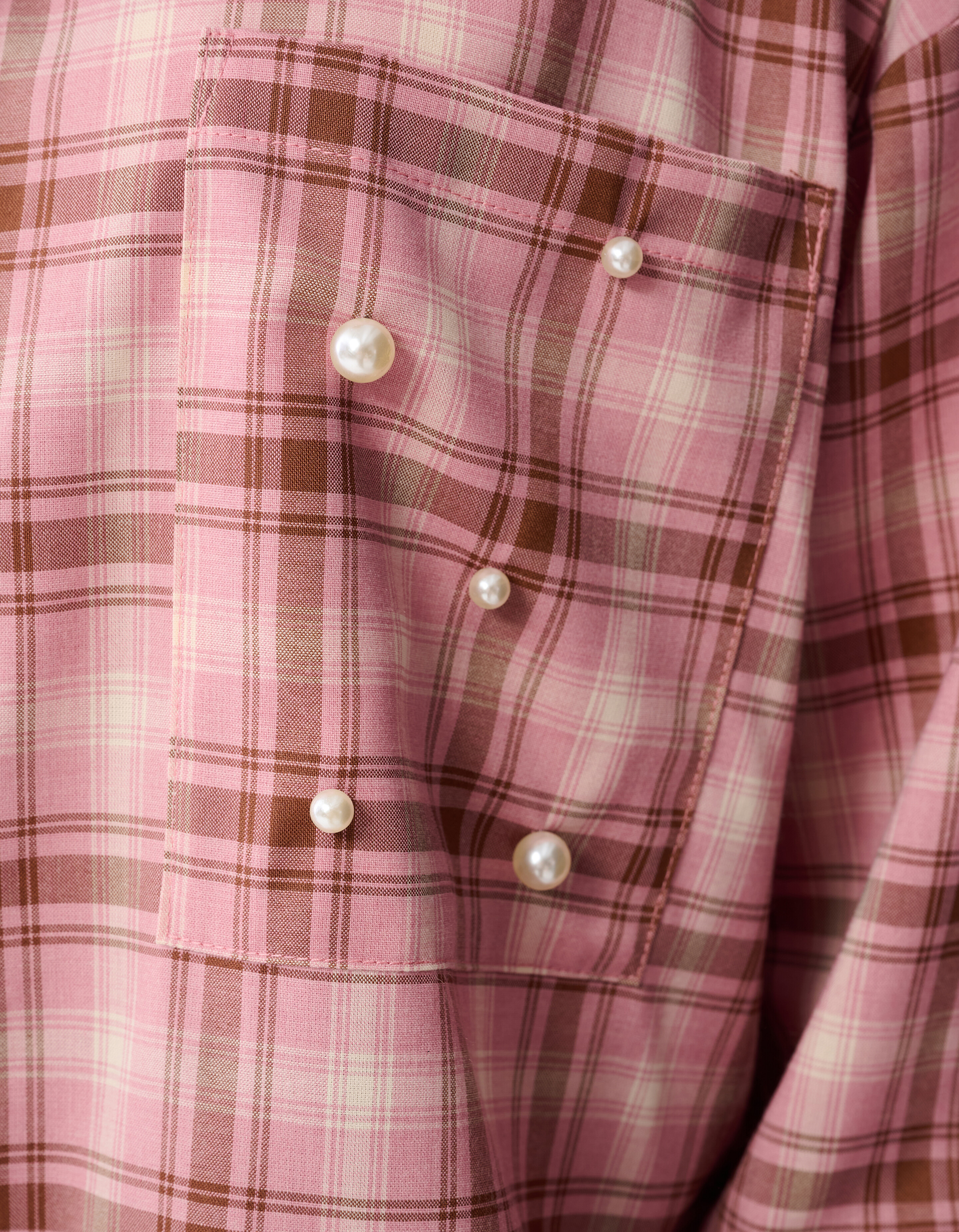 Ruiten Parel Blouse Roze SHOEBY WOMEN