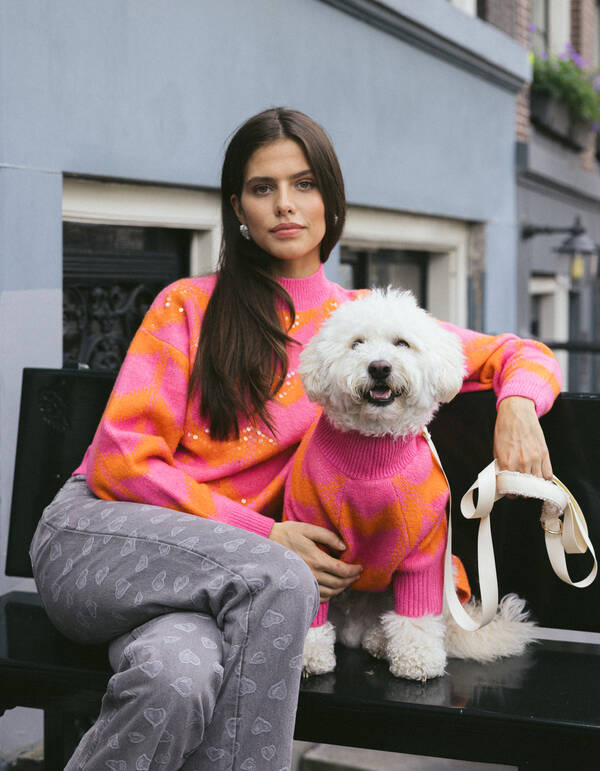 Sequin Dames Trui Roze By Furmey SHOEBY WOMEN