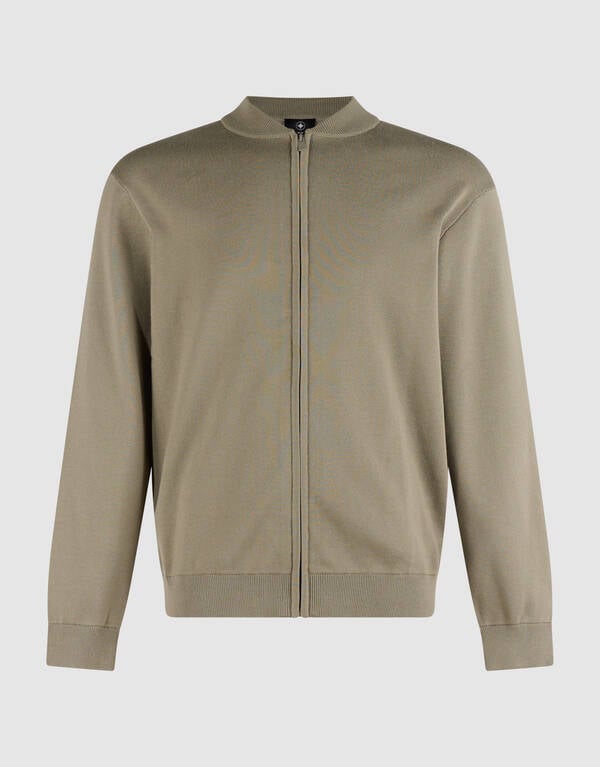 Gebreide Bomber Jack Groen SHOEBY MEN