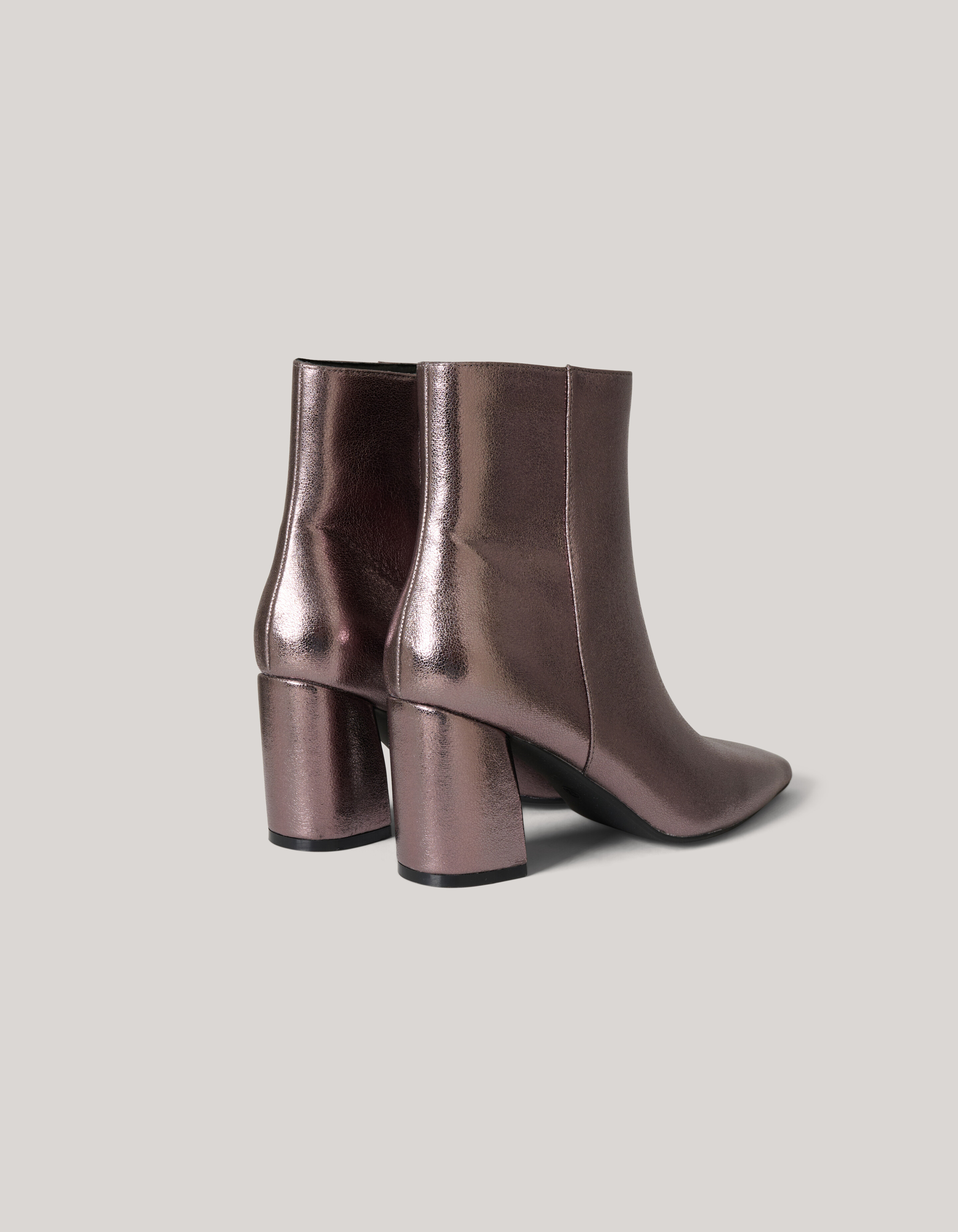 Metallic Enkellaarzen Zilver SHOEBY SHOES