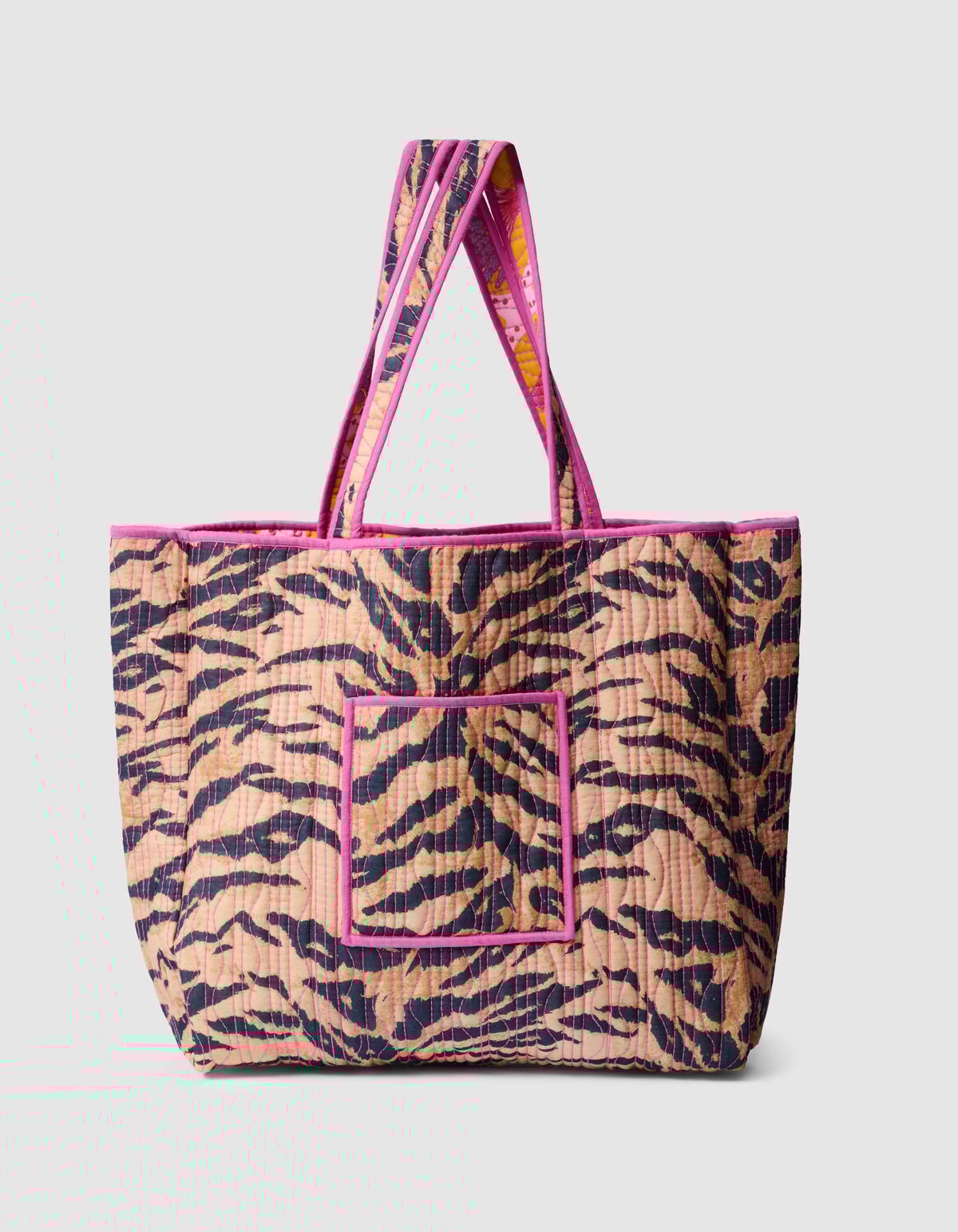 Reversible Printed Shopper Oranje SHOEBY ACCESSOIRES