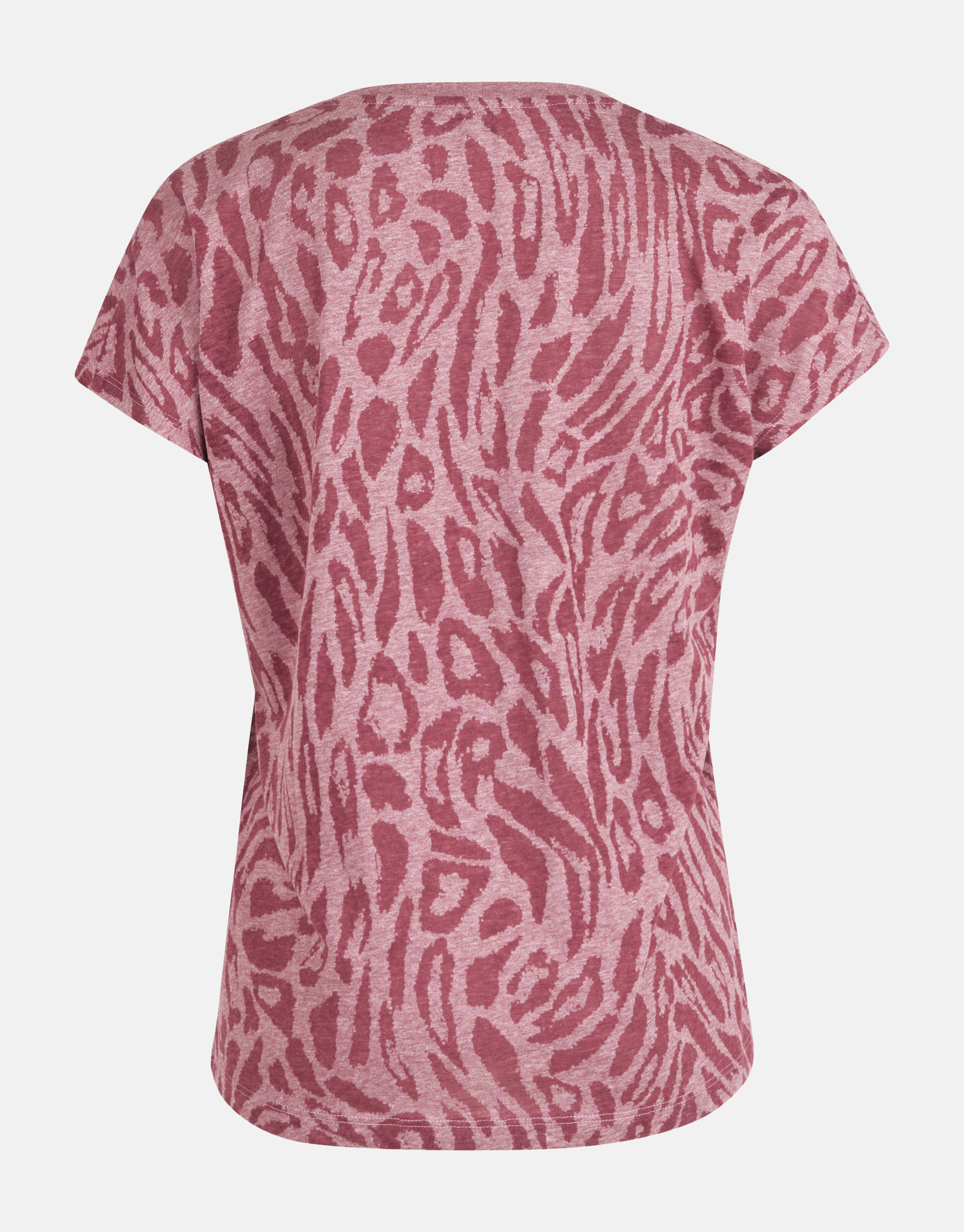 Leopard Print V-hals T-shirt Paars SHOEBY WOMEN