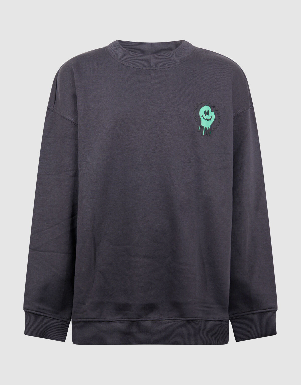 Smile Artwork Sweater Donkergrijs SHOEBY BOYS