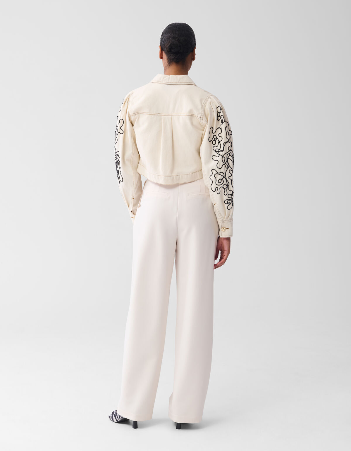 Embroidery Cord Jacket Gebroken Wit SHOEBY WOMEN