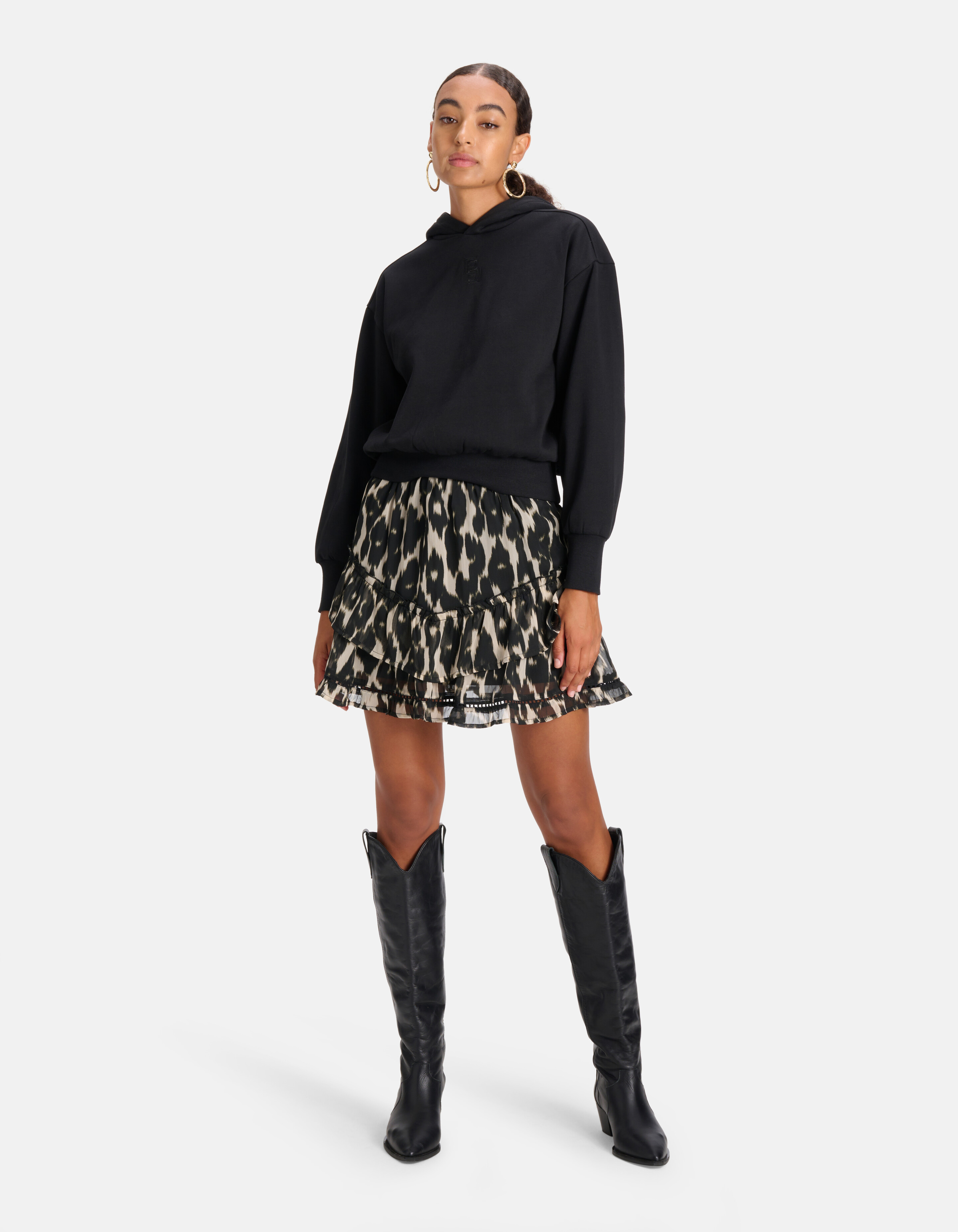 Basis Hoodie Zwart SHOEBY WOMEN