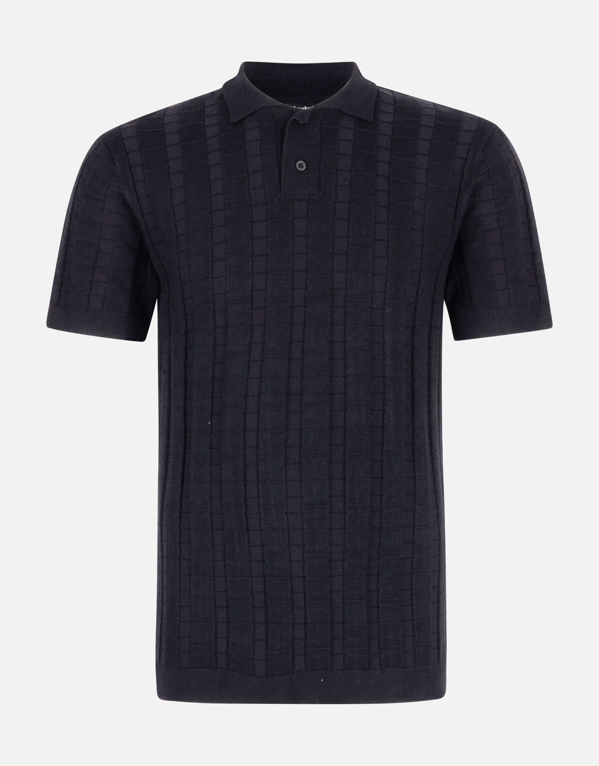 Blok Structuur Polo Zwart SHOEBY MEN