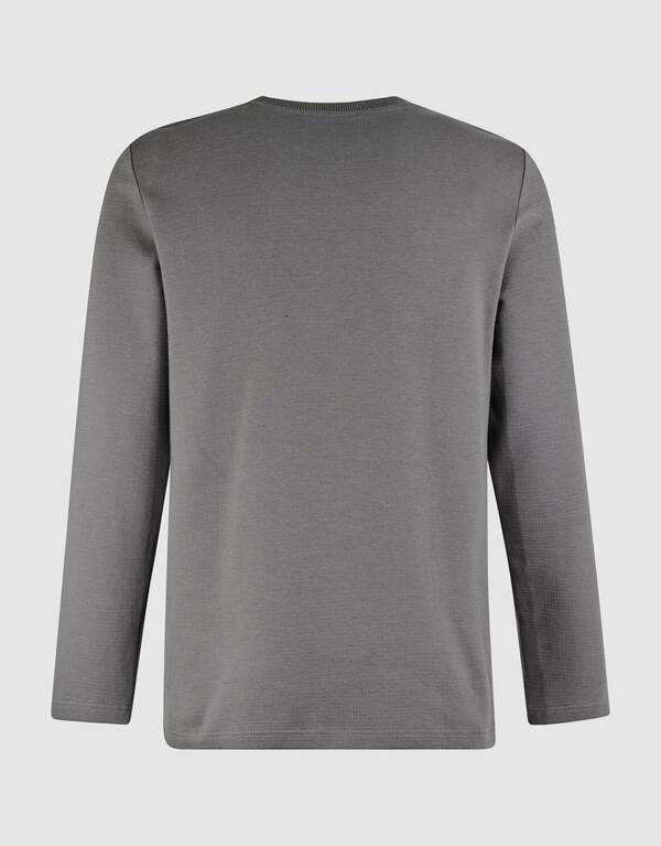 Studio Longsleeve T-shirt Donkergroen SHOEBY MEN