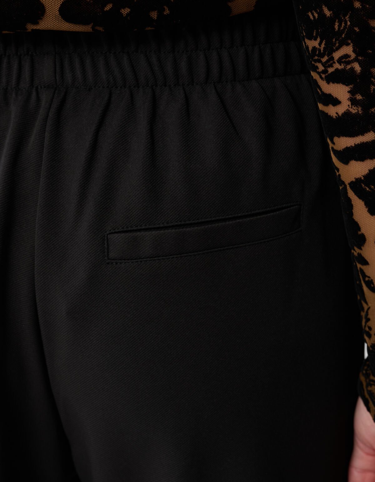 Basis Wide Leg Broek Zwart SHOEBY WOMEN