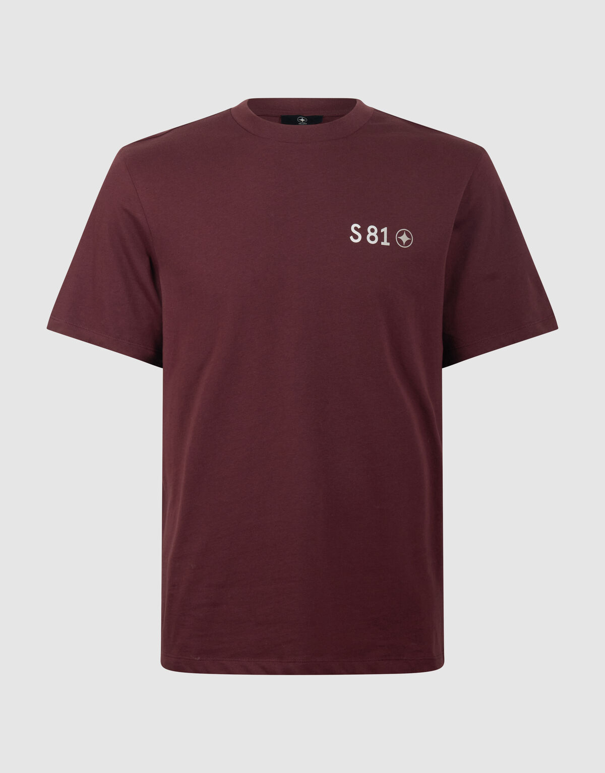 Gradient Logo Artwork T-shirt Donkerrood SHOEBY MEN
