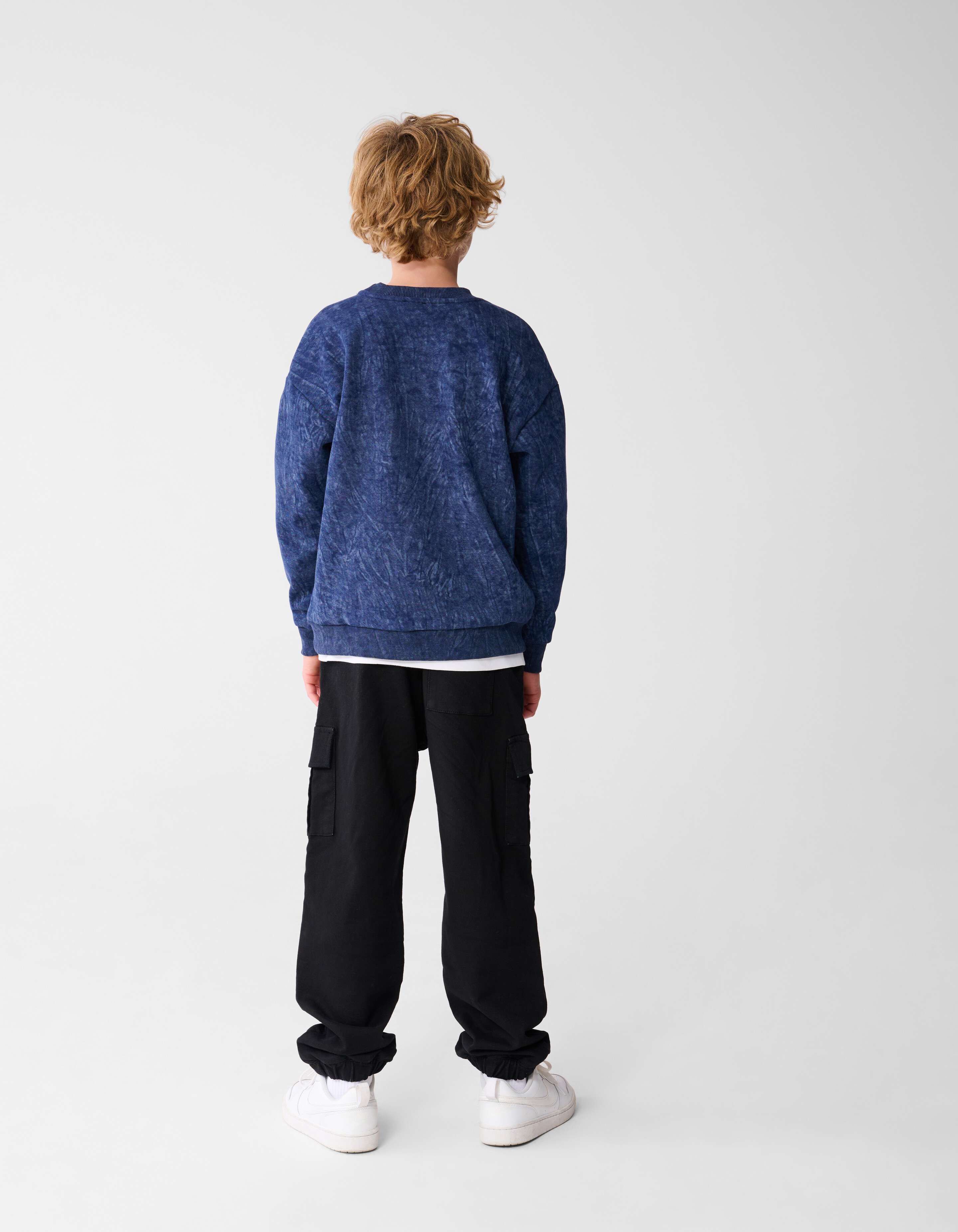 Texture Sweater Blauw SHOEBY BOYS