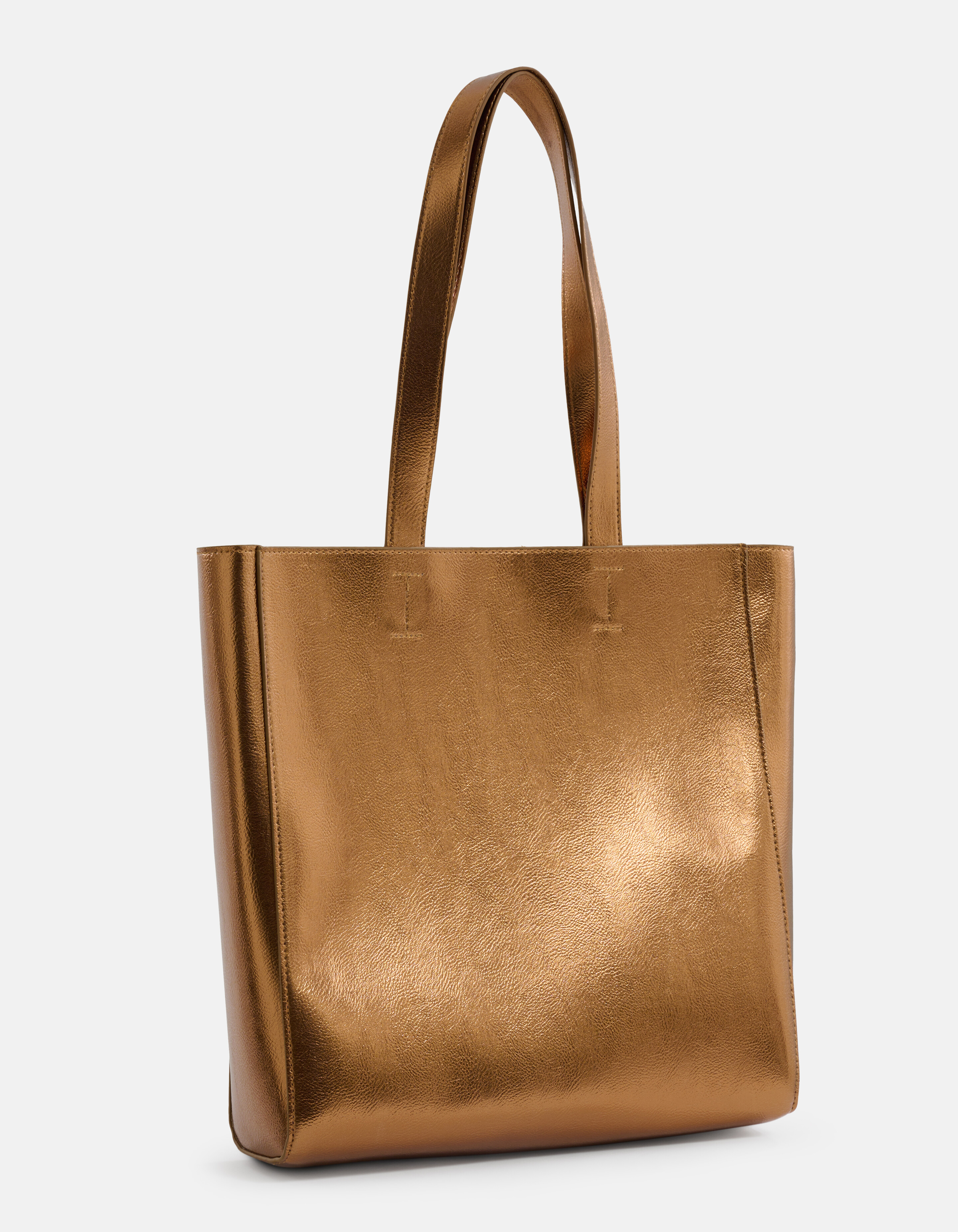 Metallic Shopper Tas Brons SHOEBY ACCESSOIRES