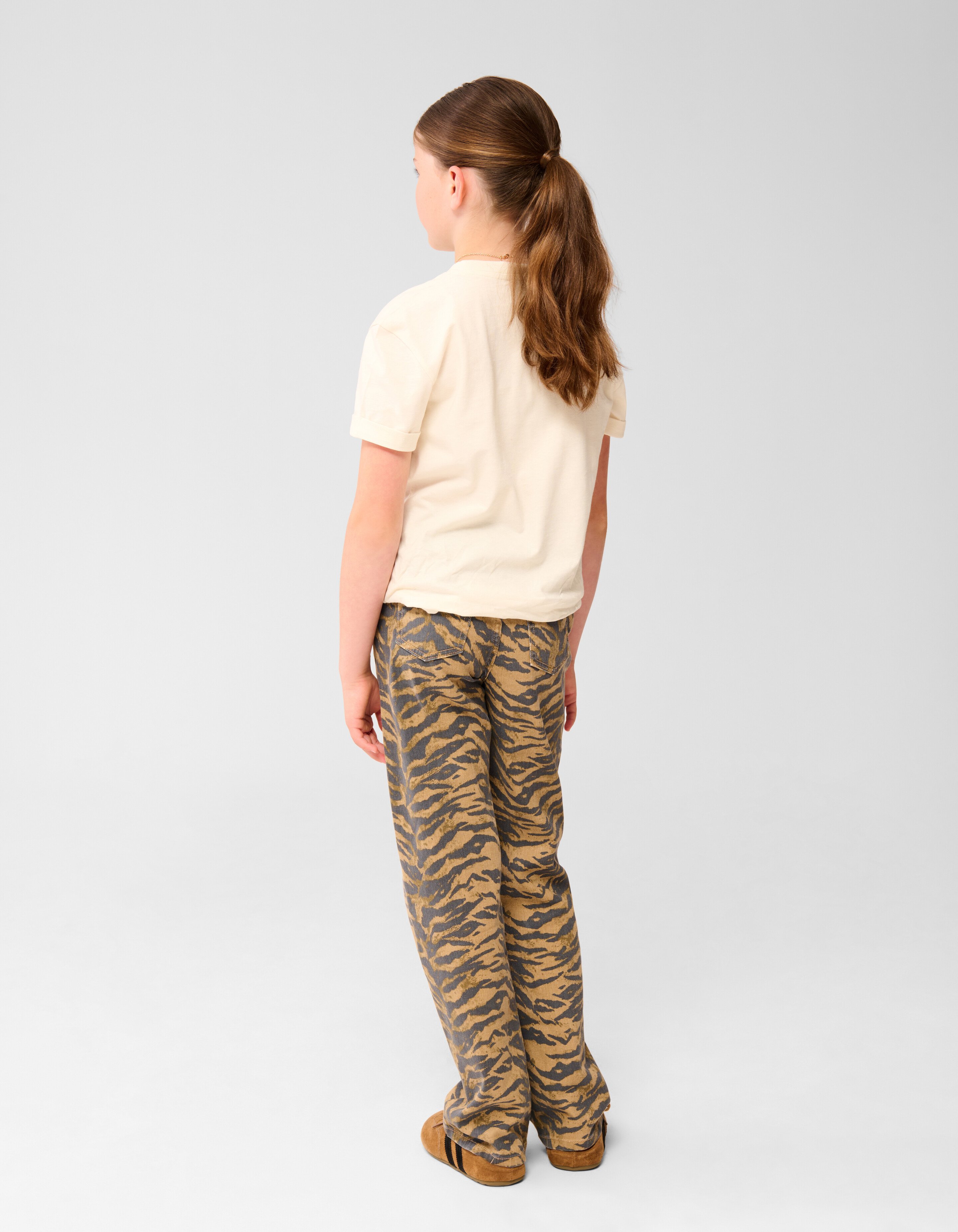 Vivre Artwork T-shirt Gebroken Wit SHOEBY GIRLS