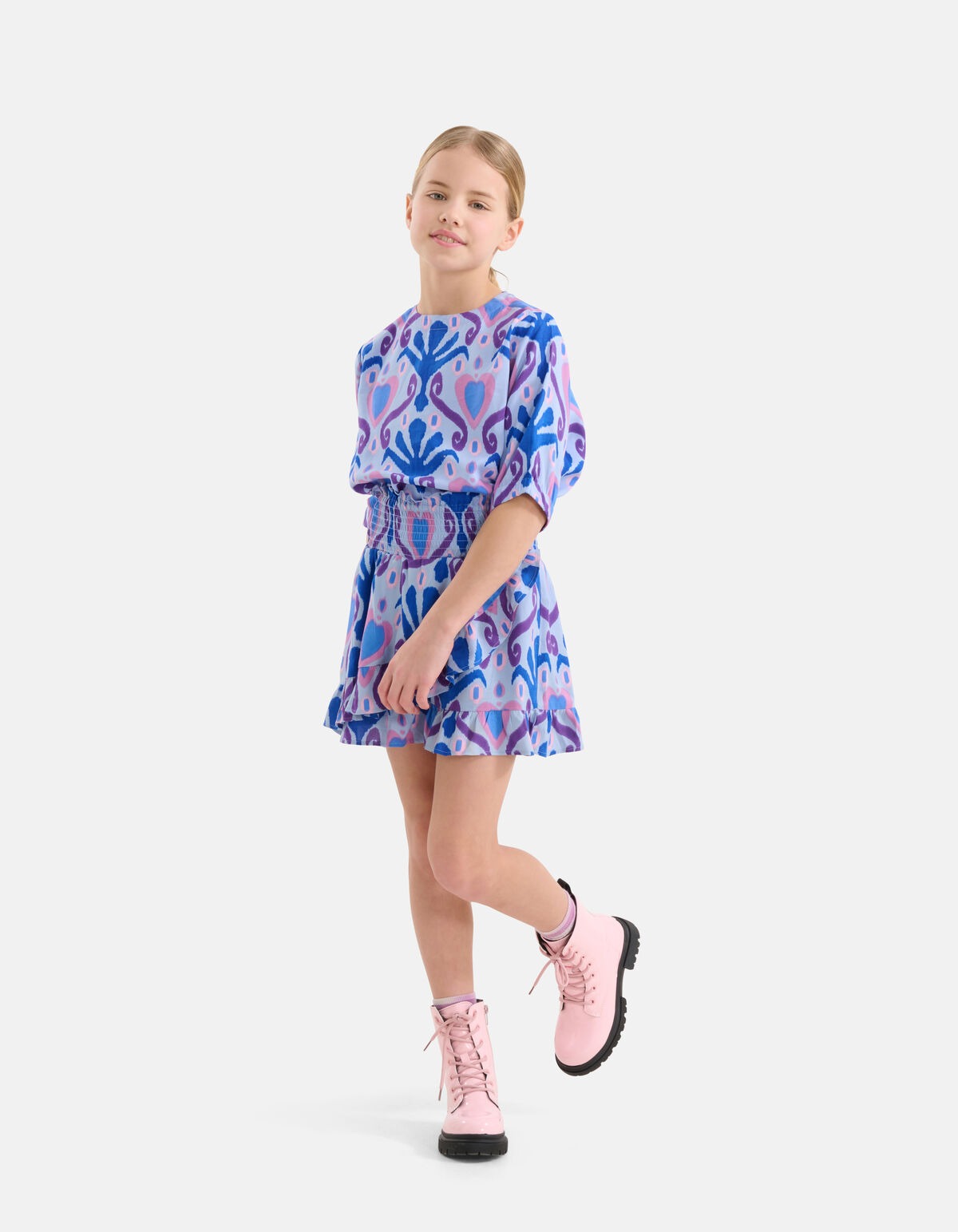 Printed Skort Blauw SHOEBY GIRLS