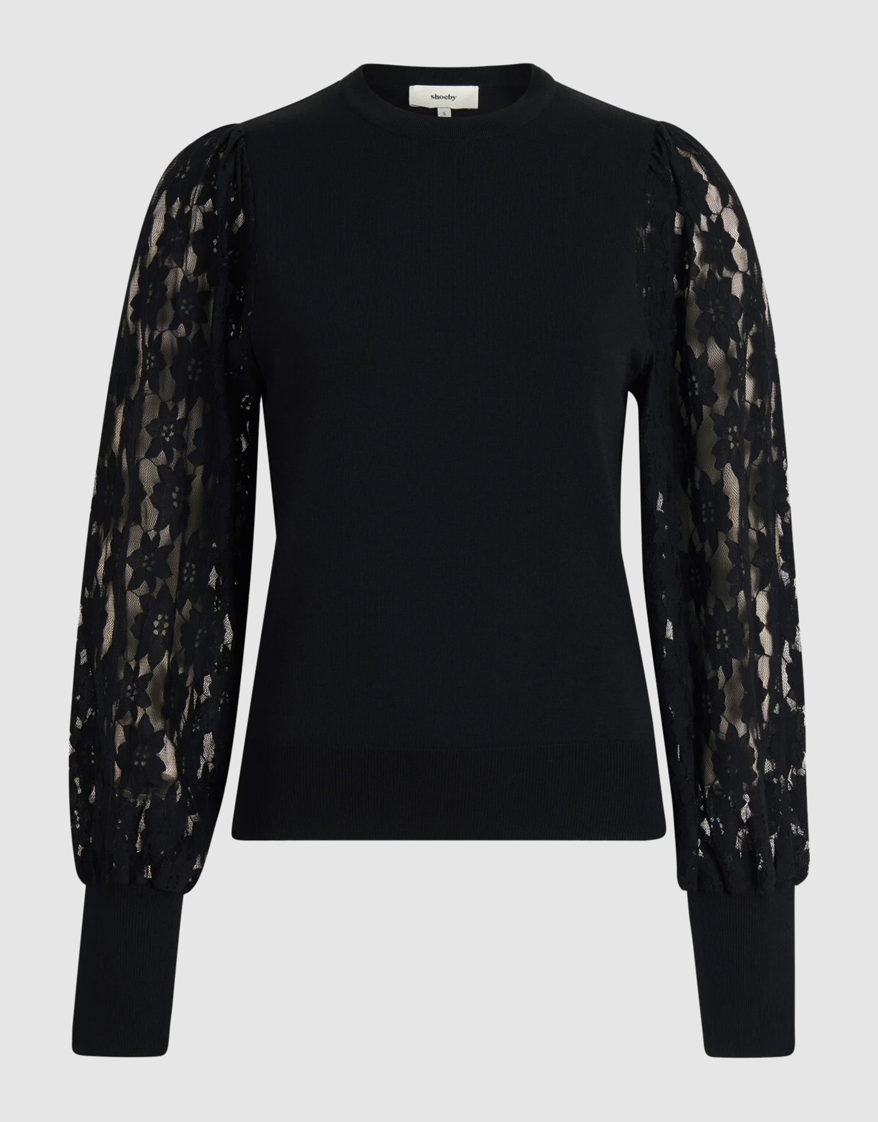 Kanten Top Zwart SHOEBY WOMEN