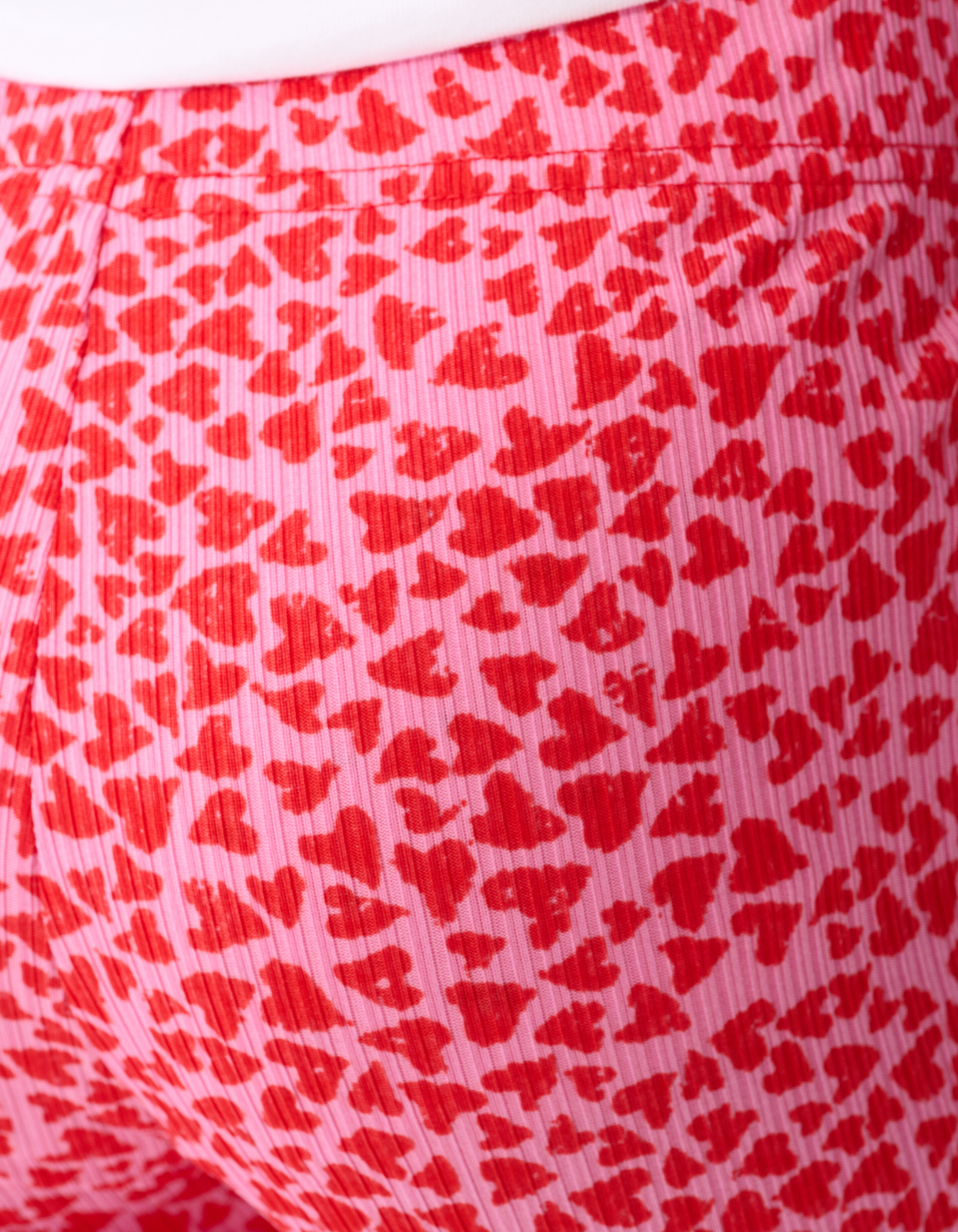 Rib Heart Flaired Legging Roze SHOEBY GIRLS