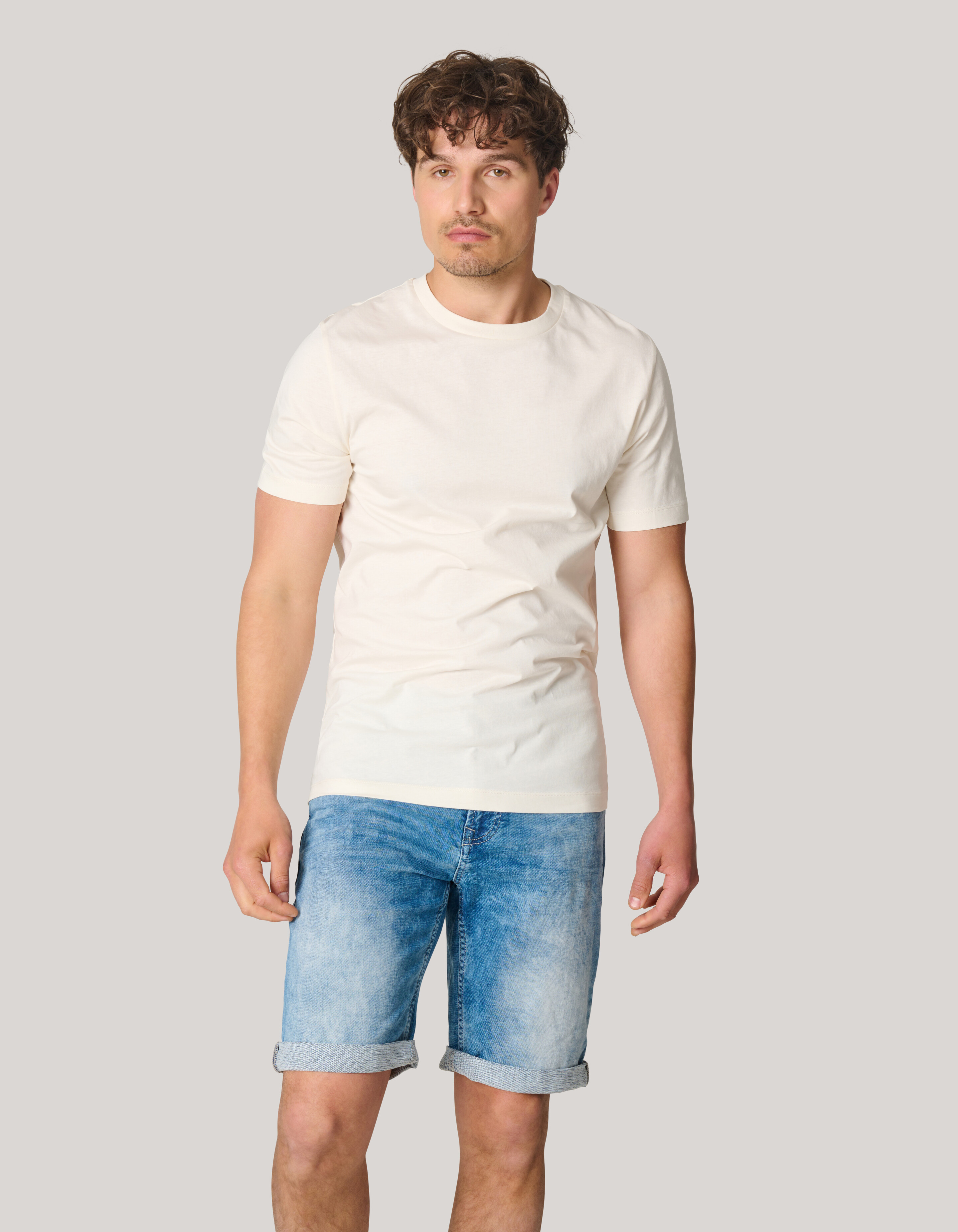 Artwork T-shirt Gebroken Wit SHOEBY MEN
