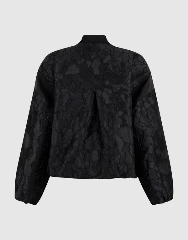 Flower Jacquard Bomber Zwart SHOEBY WOMEN