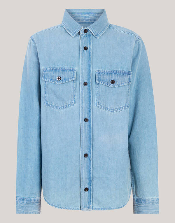Denim Overhemd Blauw SHOEBY BOYS