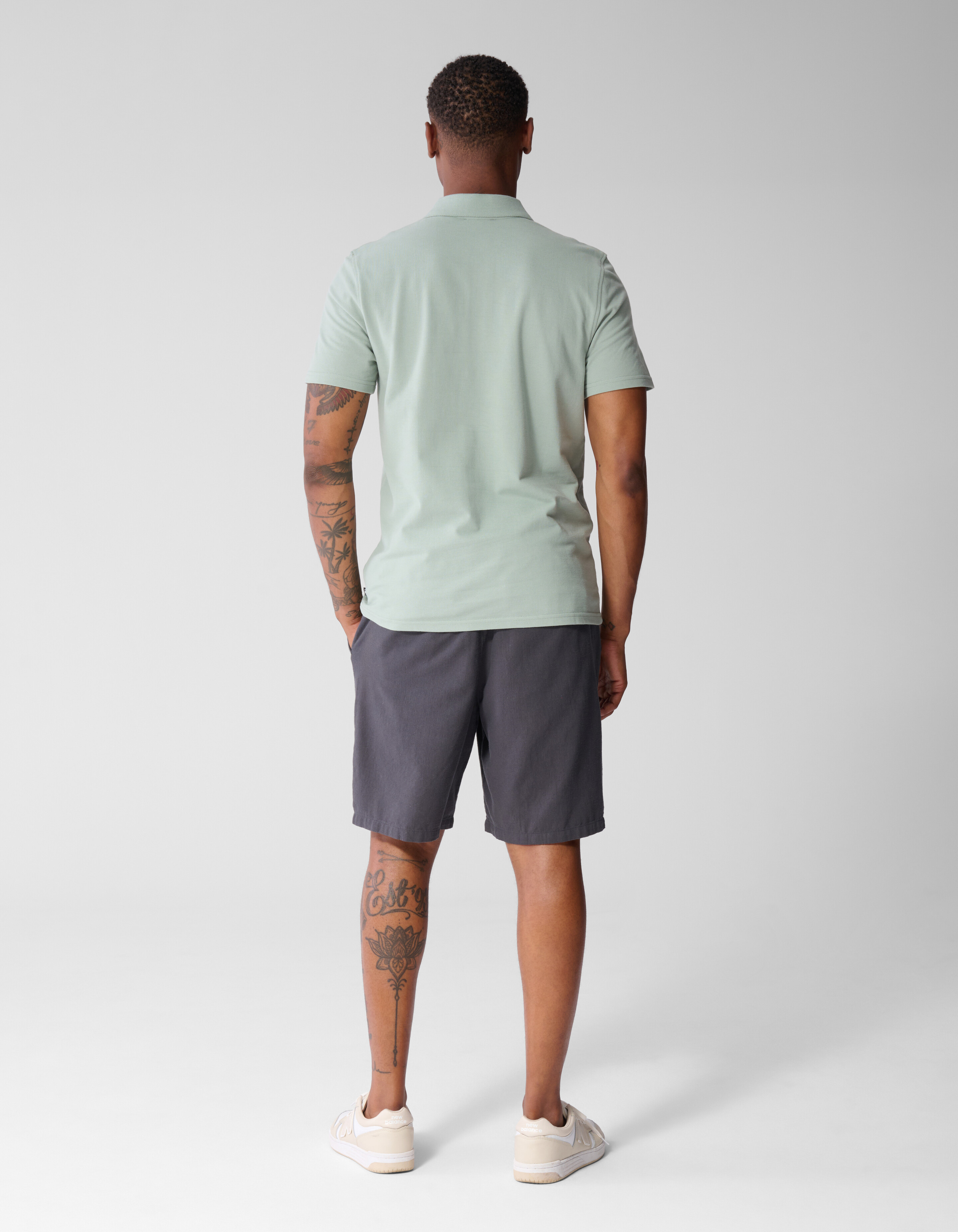Gebreide Polo Lichtgroen SHOEBY MEN