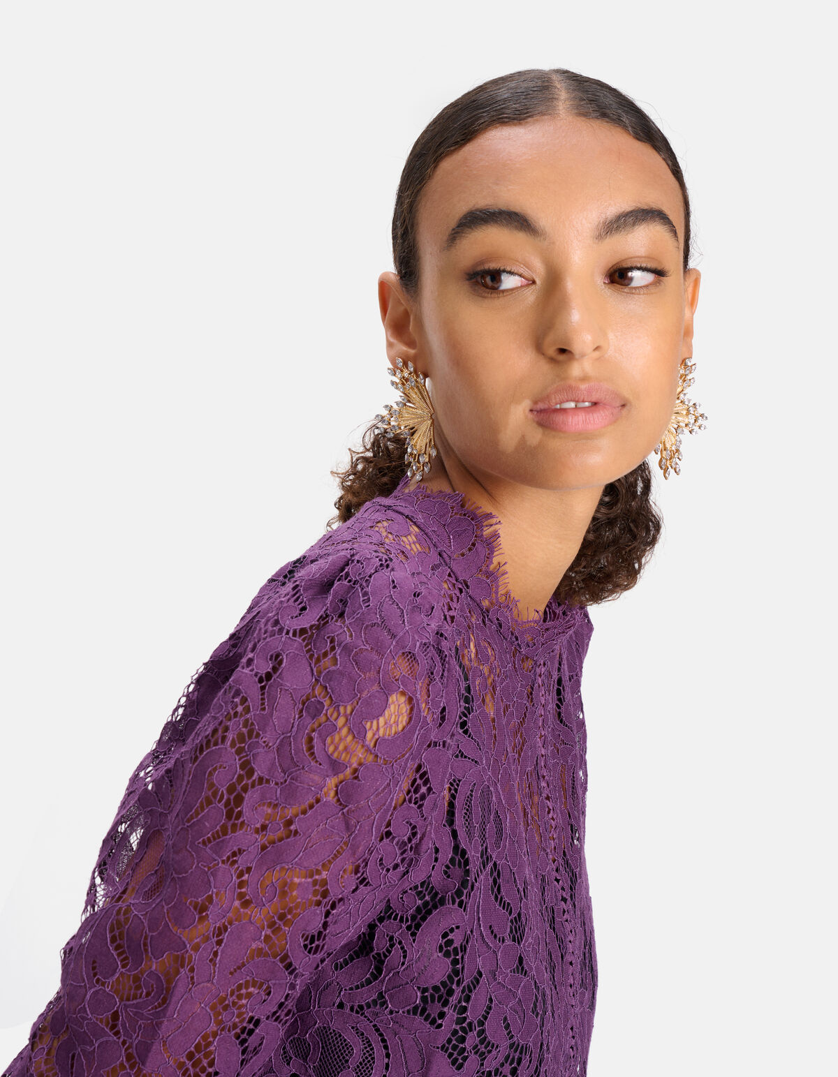 Kanten Top Paars SHOEBY WOMEN