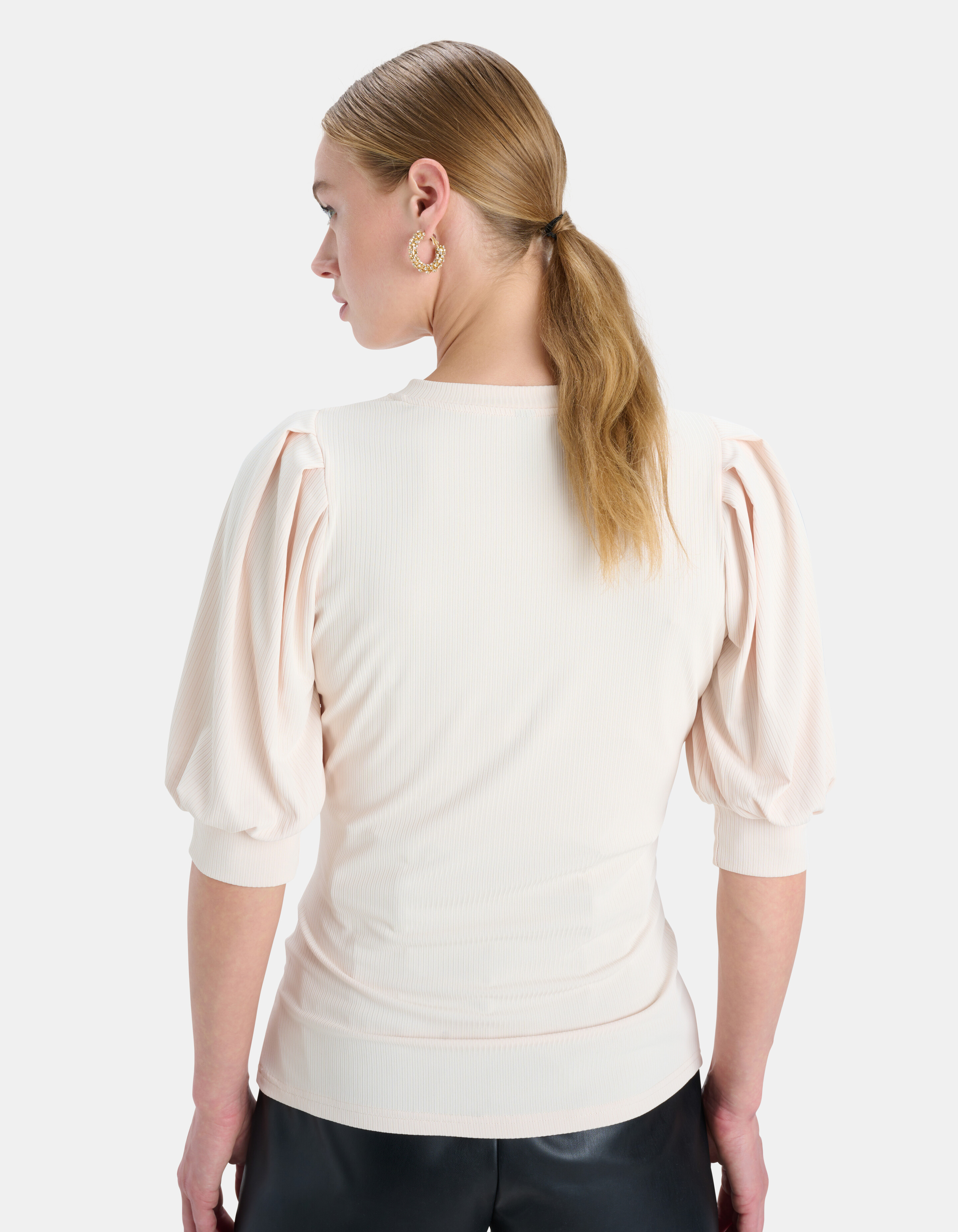 Rib Jersey V Neck T-shirt EKSEPT