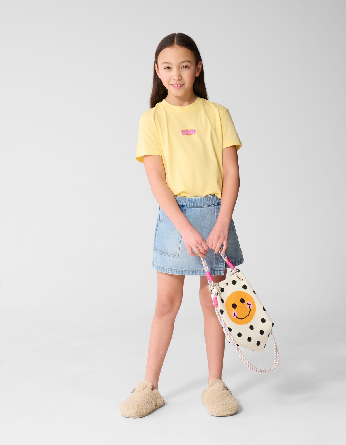 Sunny Artwork T-shirt Geel SHOEBY GIRLS