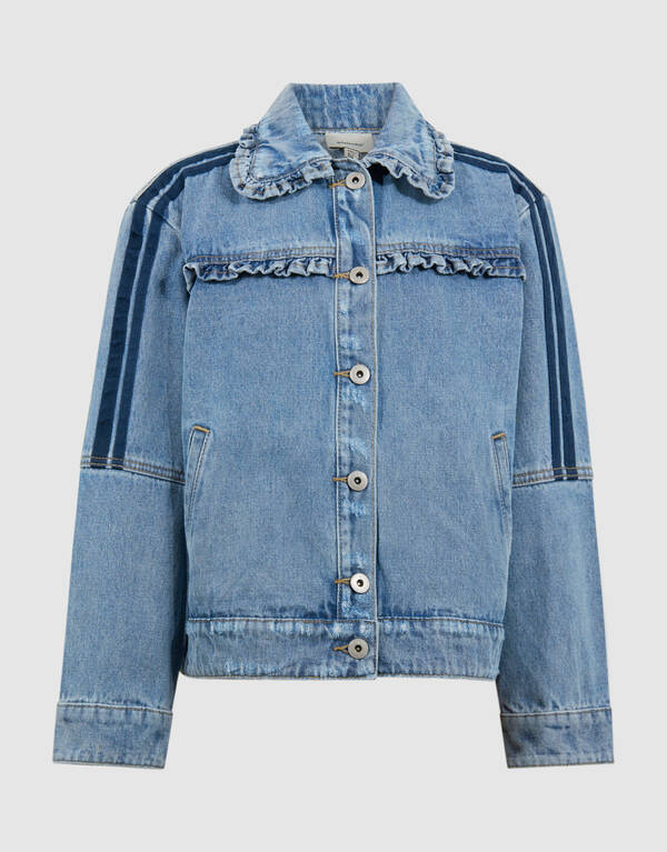 Sporty Denim Jack Blauw SHOEBY GIRLS