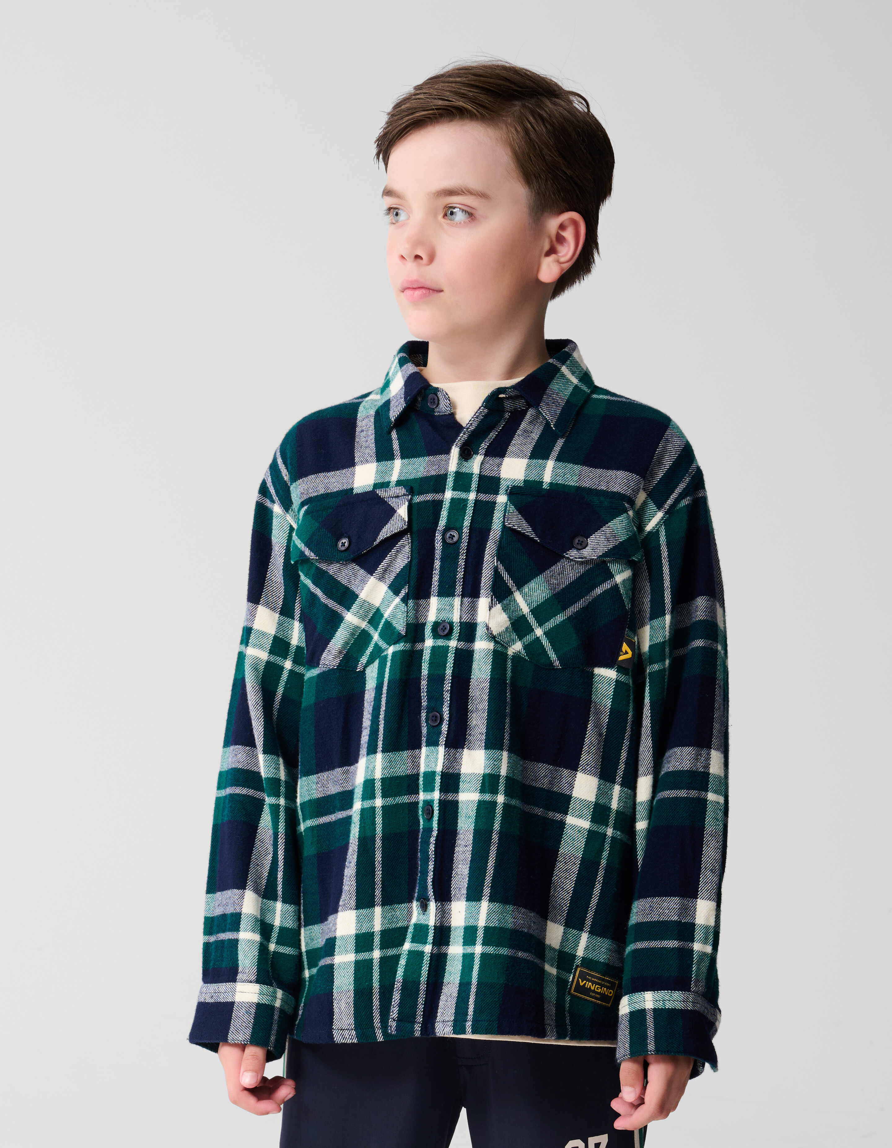 Geruit Overshirt Donkerblauw Shoeby X Vingino SHOEBY BOYS