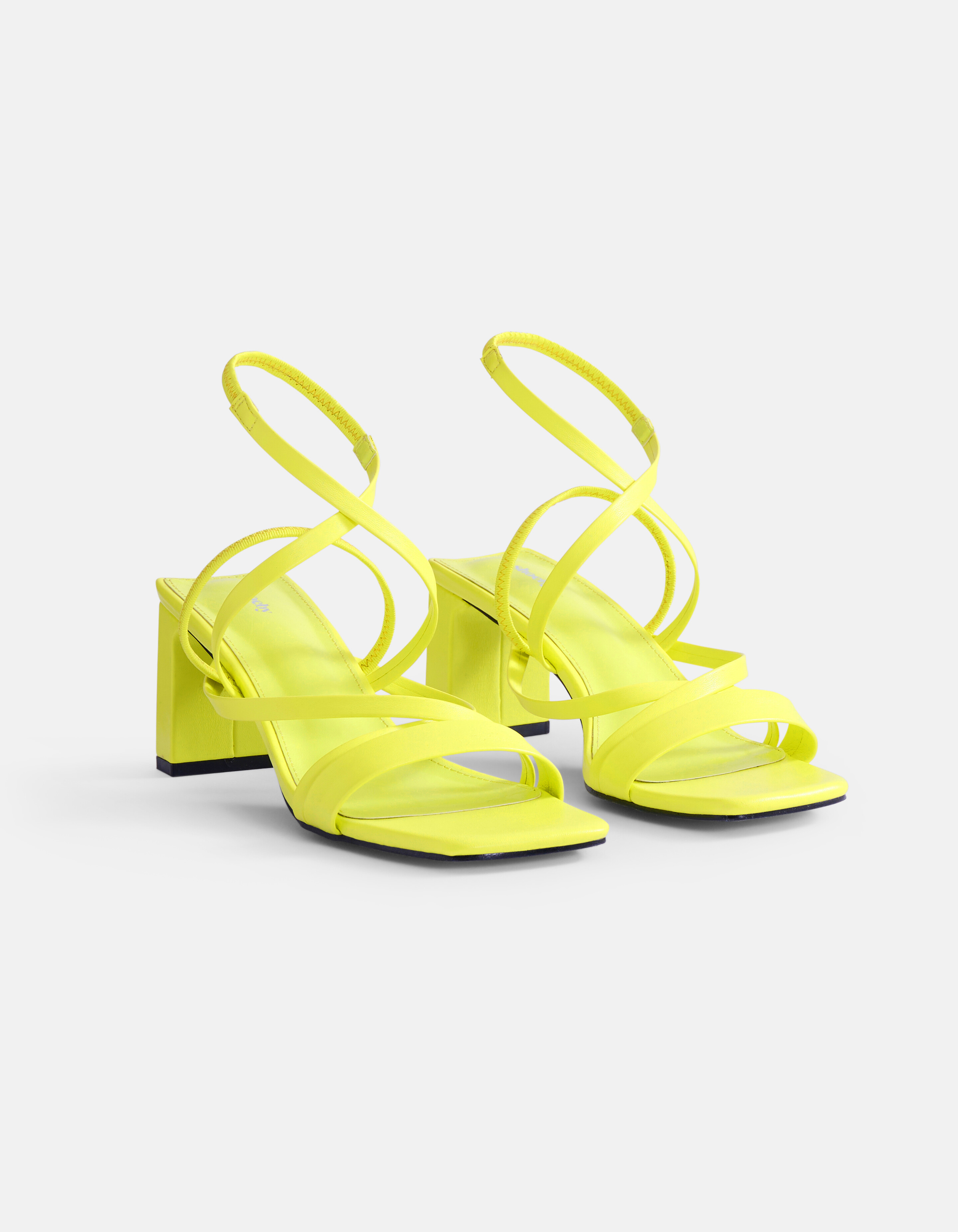 Sandalen Met Hak Geel SHOEBY SHOES