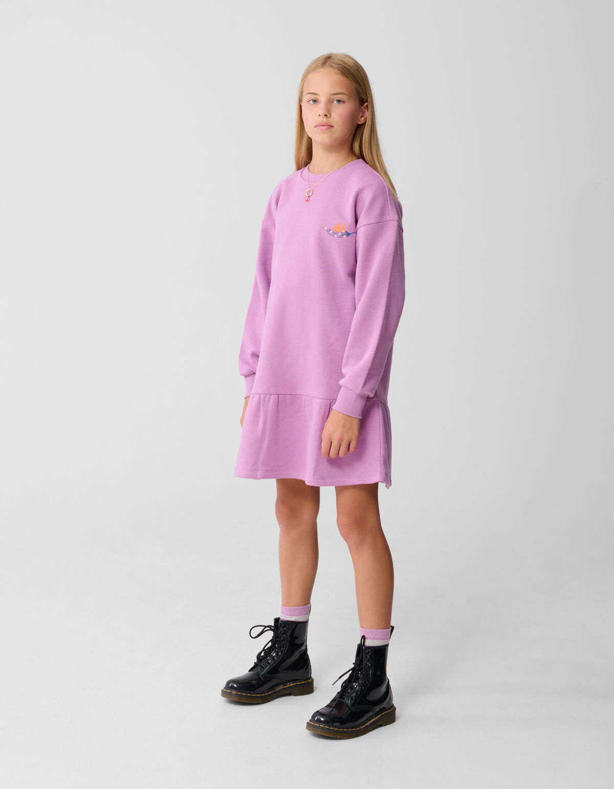 Rocky Sweat Jurk Paars SHOEBY GIRLS