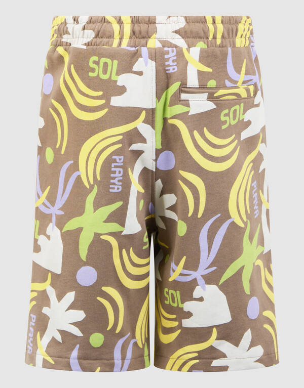 Beach Print Short Taupe SHOEBY BOYS