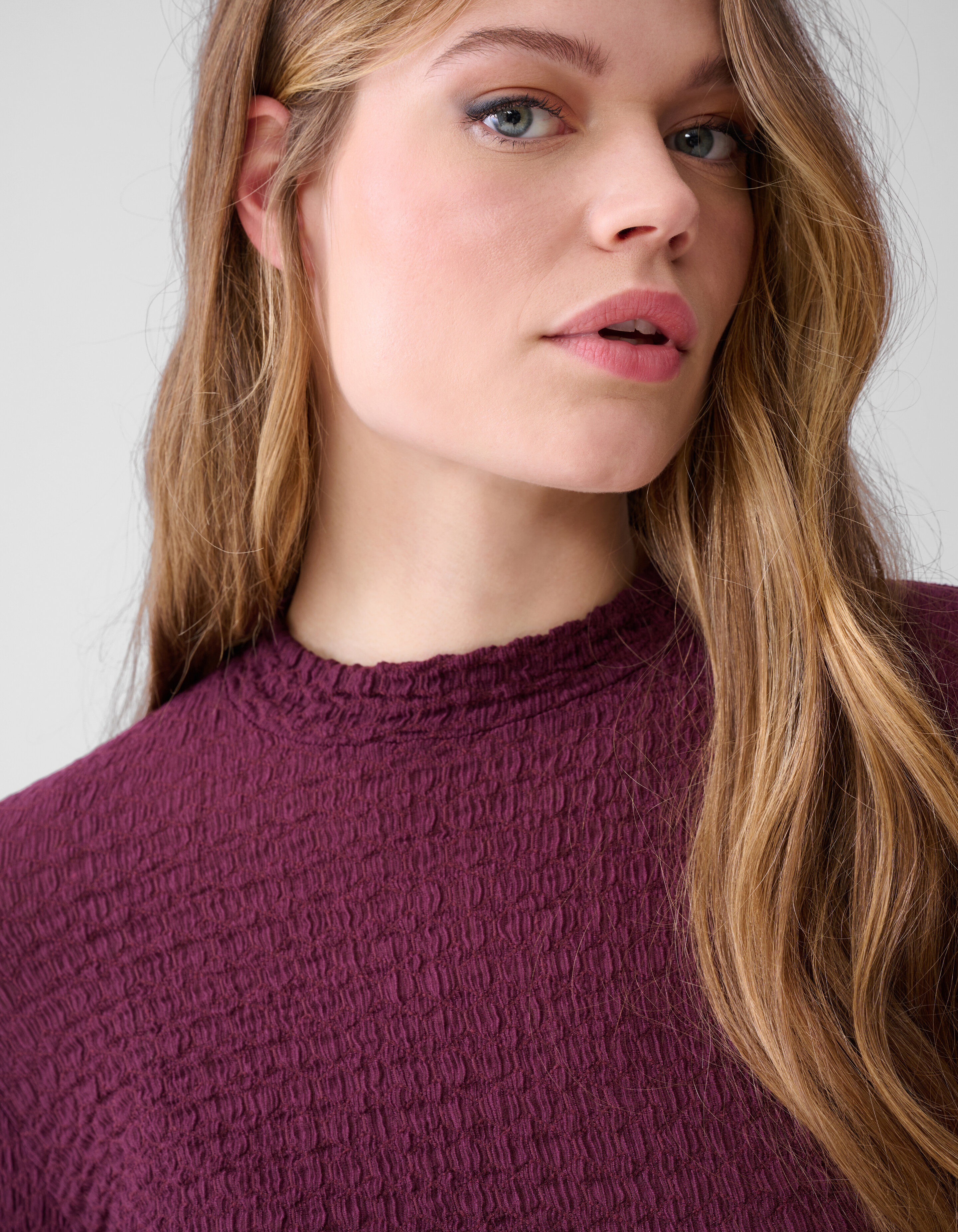 Crinkle Top Bordeaux SHOEBY WOMEN