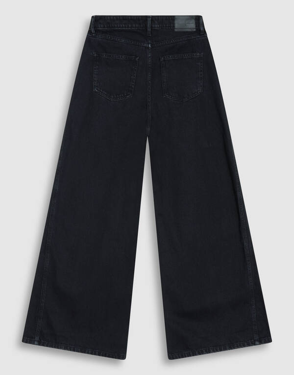 Ultra Wide Leg Fit Jeans Zwart By Lonneke SHOEBY WOMEN