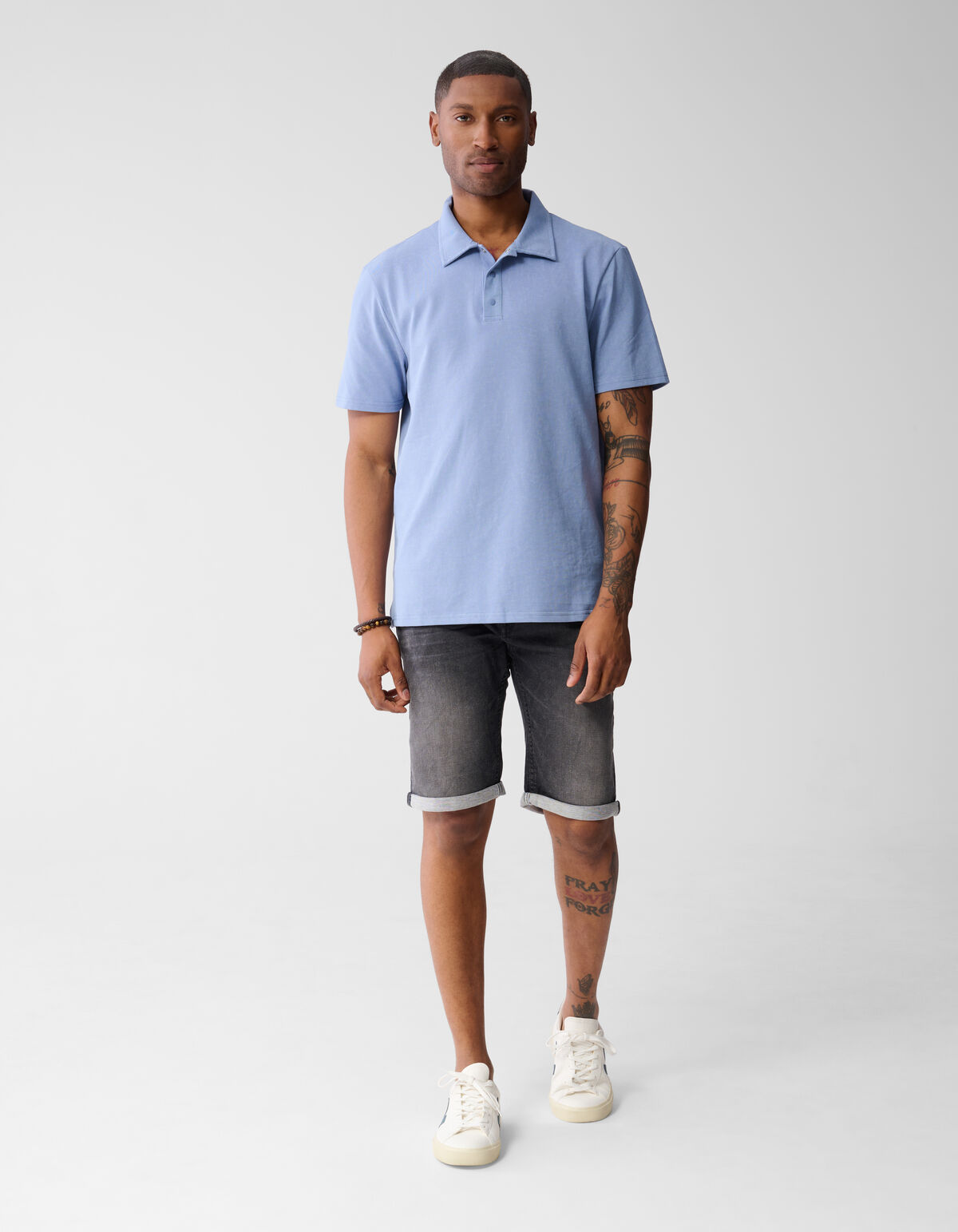 Jog Denim Short Donkergrijs SHOEBY MEN