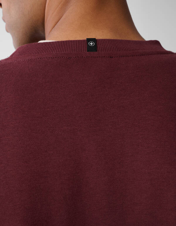 Crewneck Trui Donkerrood SHOEBY MEN