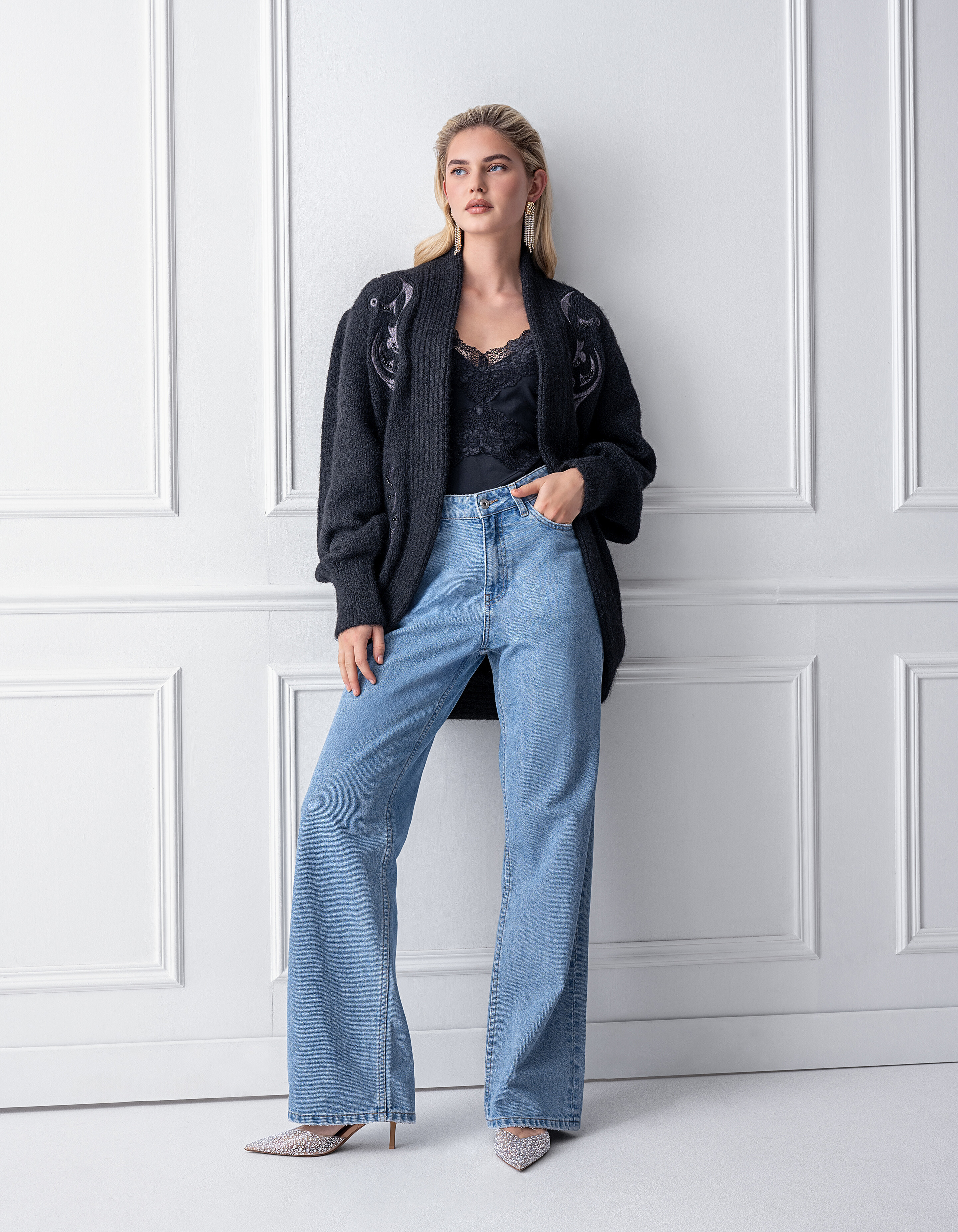 Vintage Vest Zwart SHOEBY WOMEN