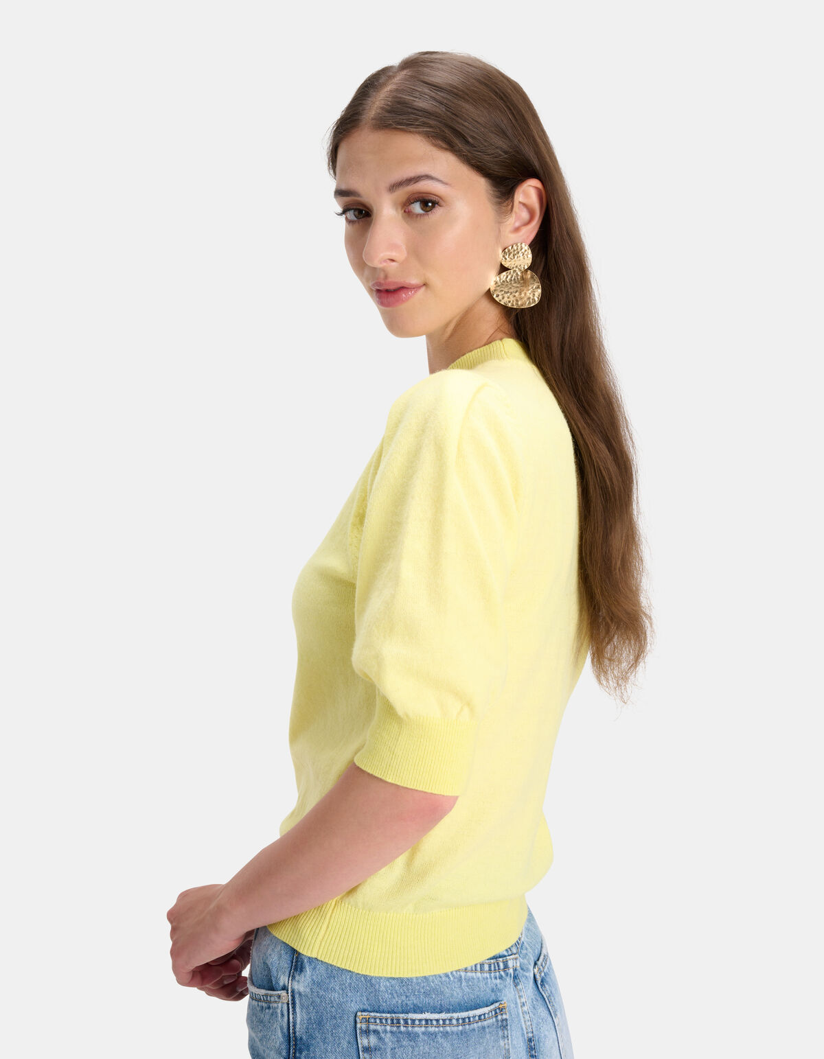 Pofmouwen Top Geel SHOEBY WOMEN