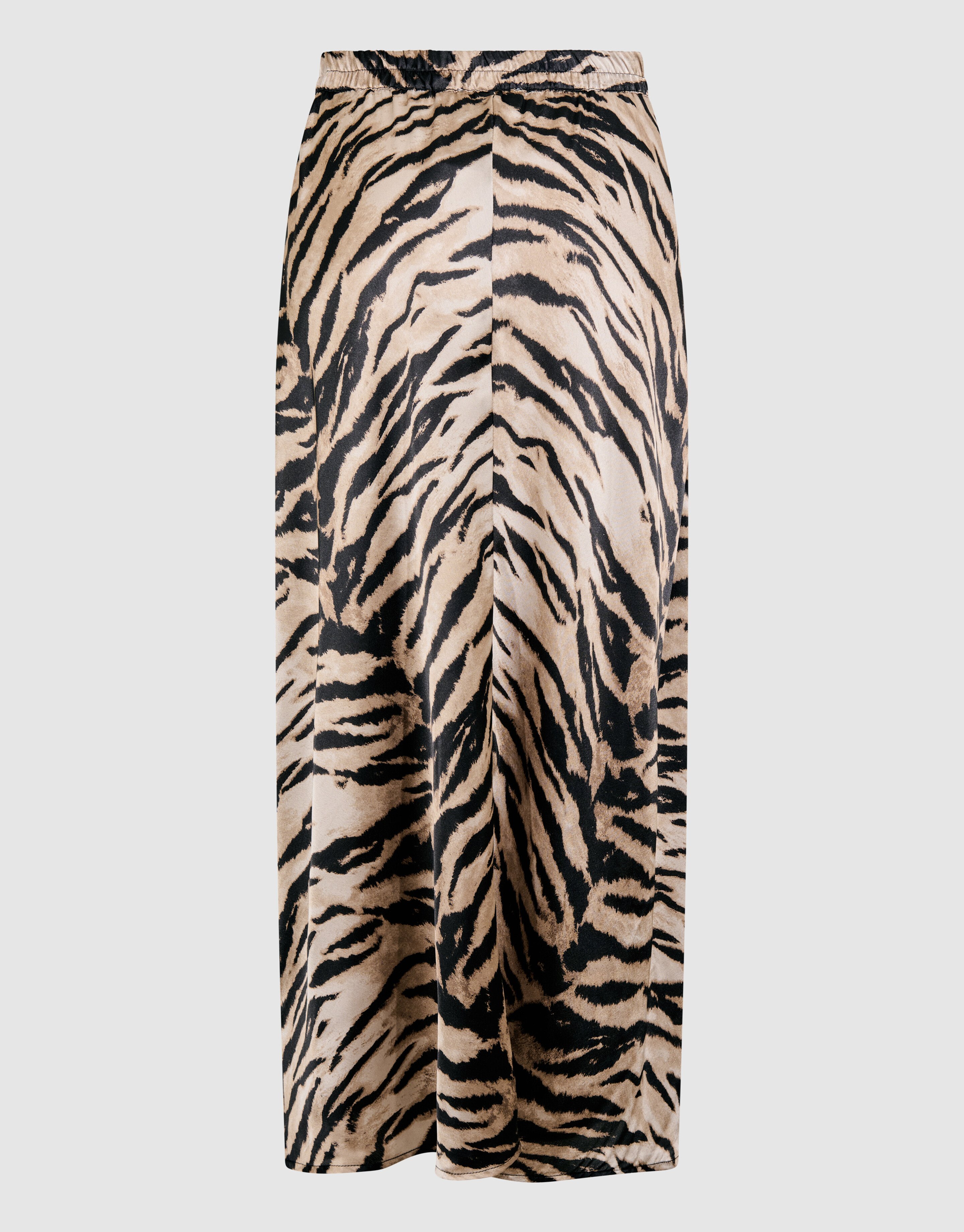 Satijnen Tijger Maxi Rok Bruin SHOEBY WOMEN