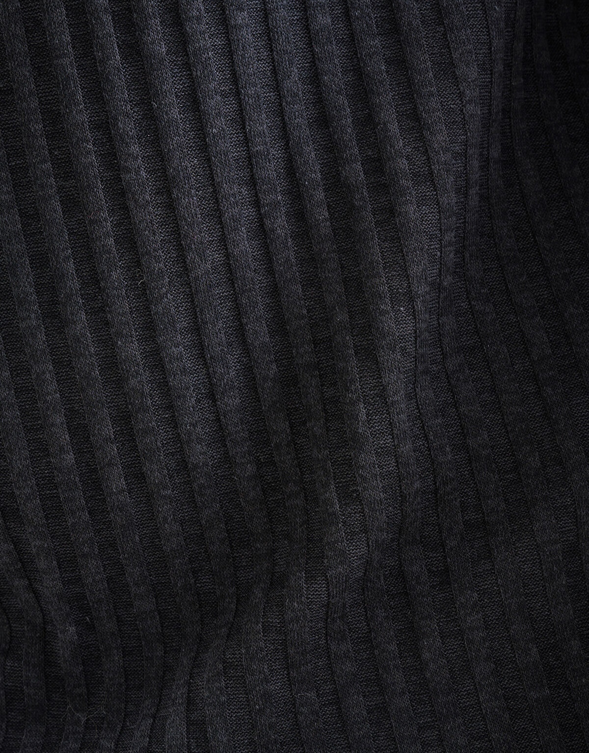 Rib T-shirt Zwart SHOEBY MEN